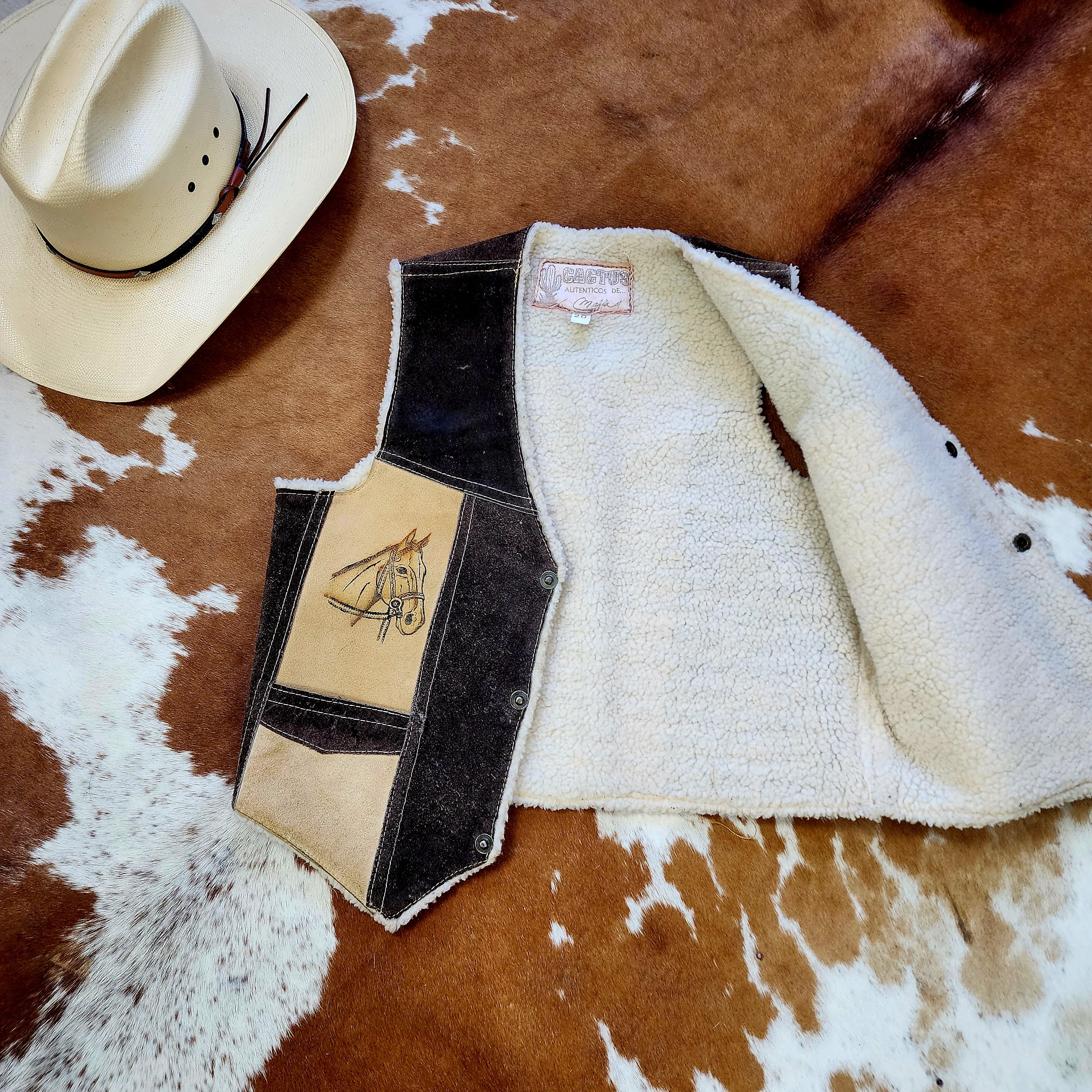 Vintage Unique Western Cowboy Cactus Brand Autenticos De.