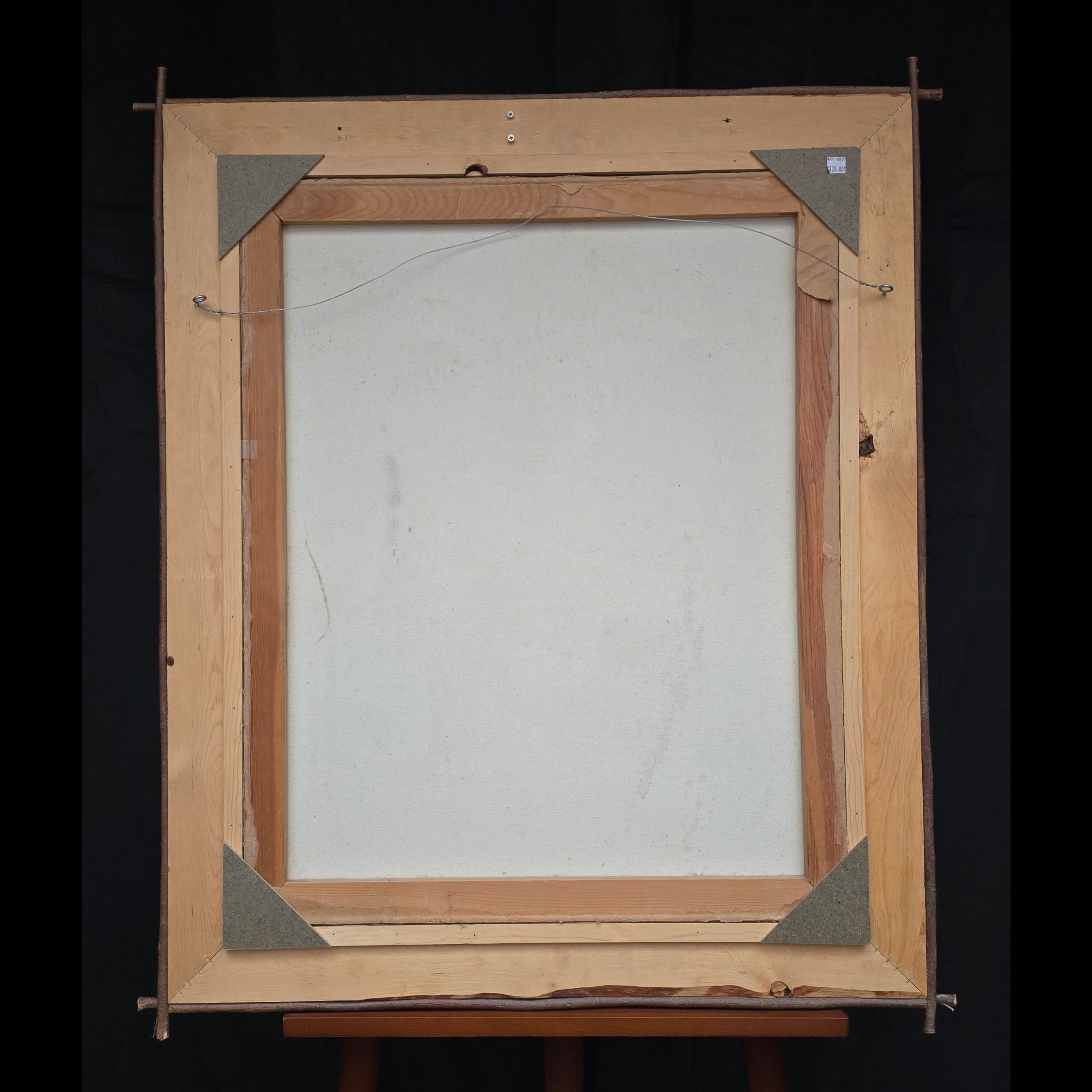 Original Shirley C. Capra Navajo Indian Oil Painting in Custom Richard Dirk Rustic Frame