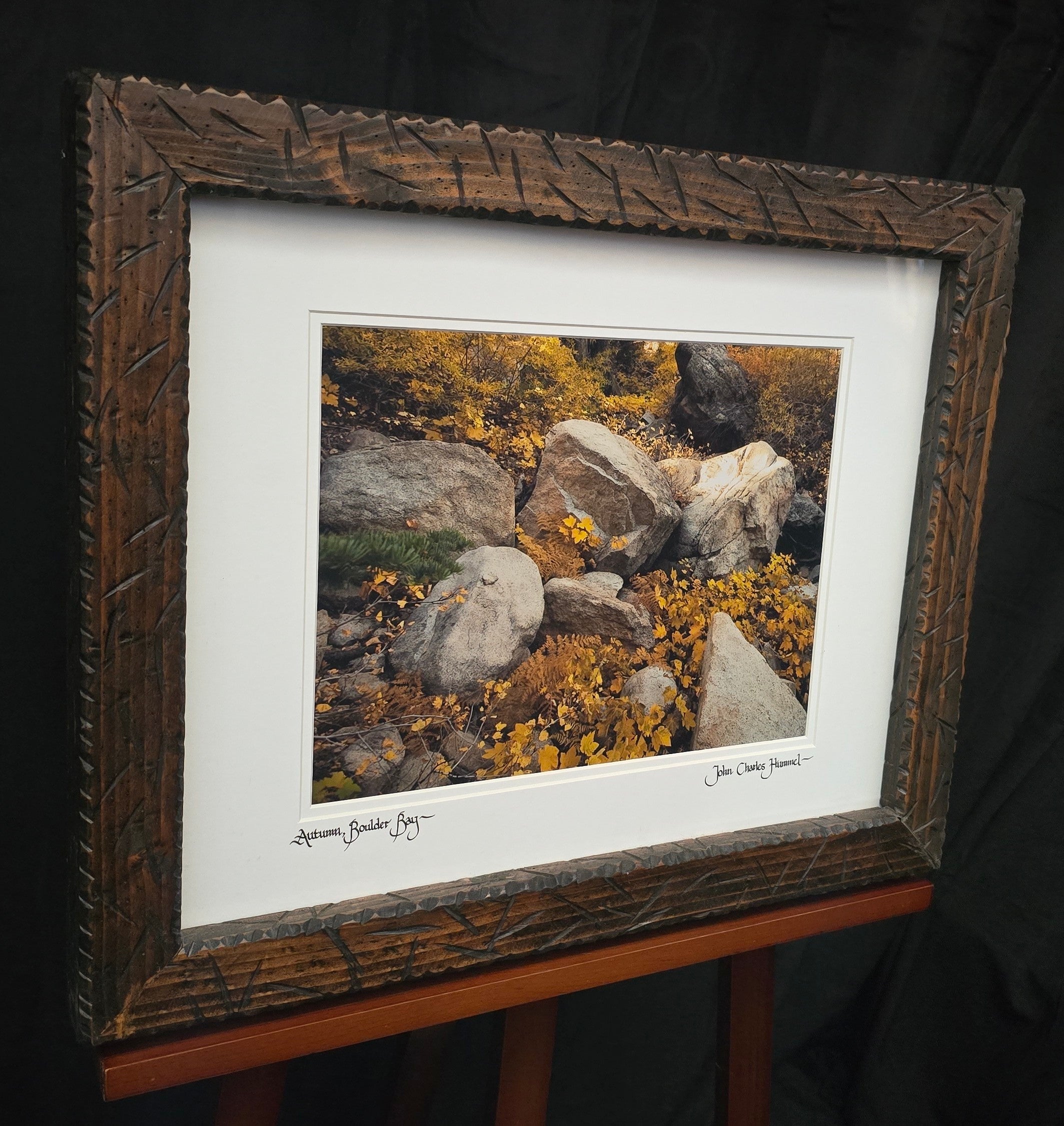 Original Picture taken by John Charles Hummel "Autumn Boulder Bay" Location Big Bear Lake California September 10, 2009