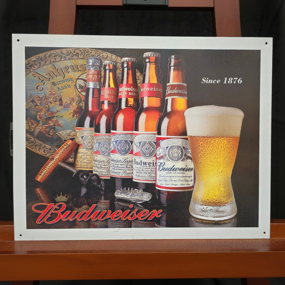 Budweiser Advertisement Tin