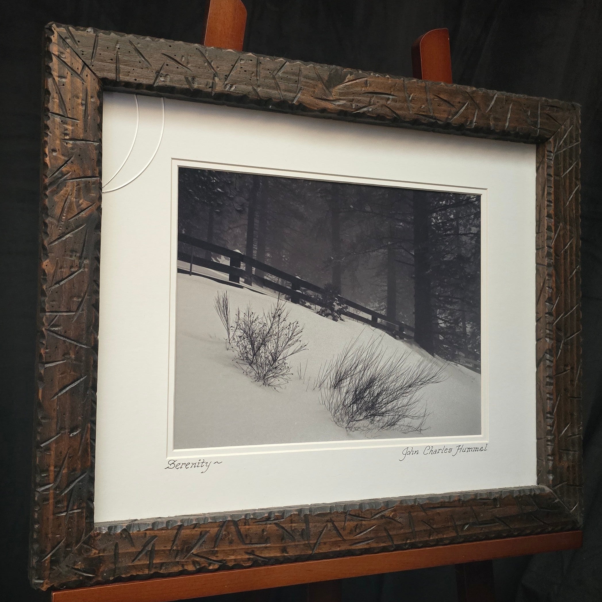 Black & White "Serenity" Photograph by John Charles Hummel in Running Springs 2002