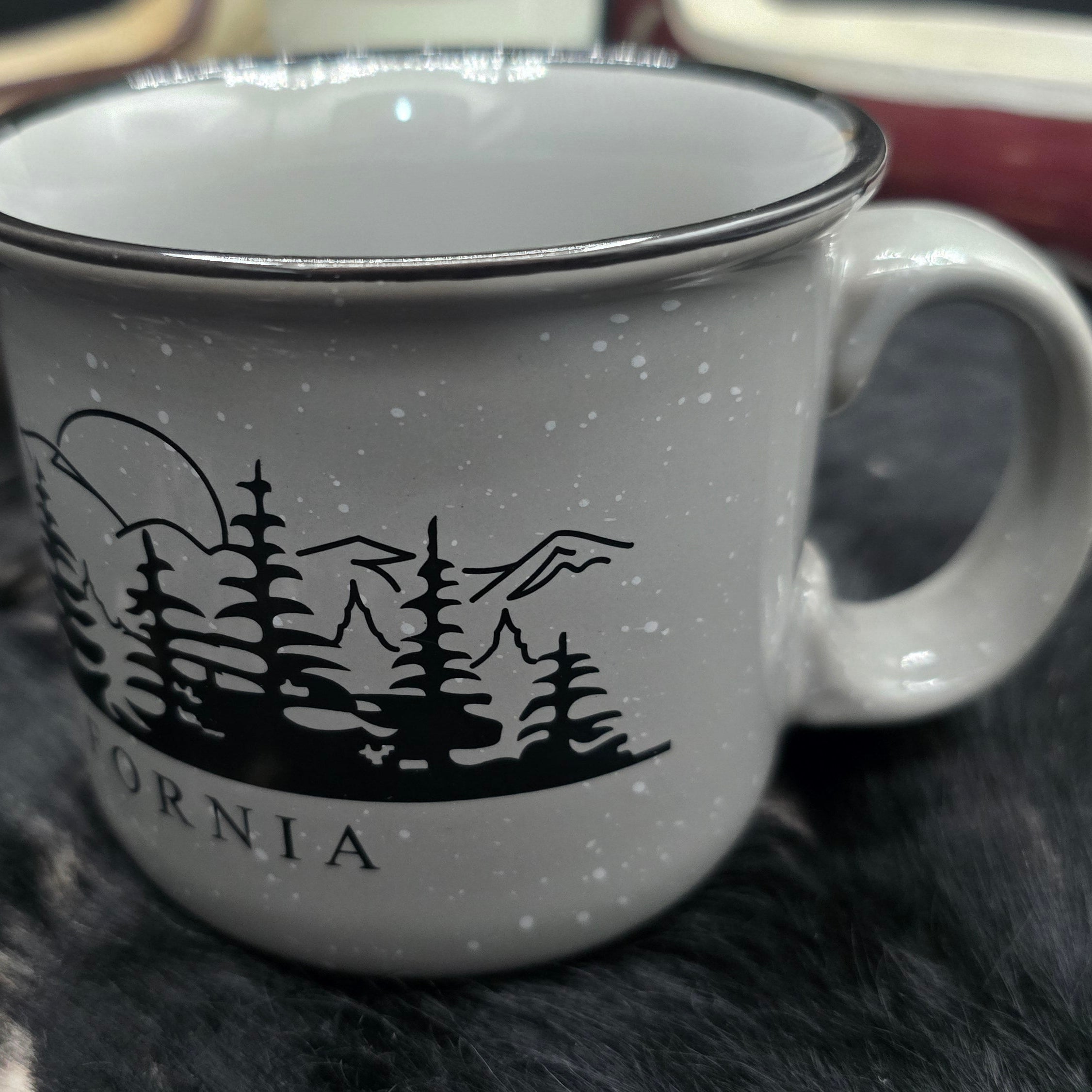 Big Bear California Campfire Ceramic Coffee Mug Large
