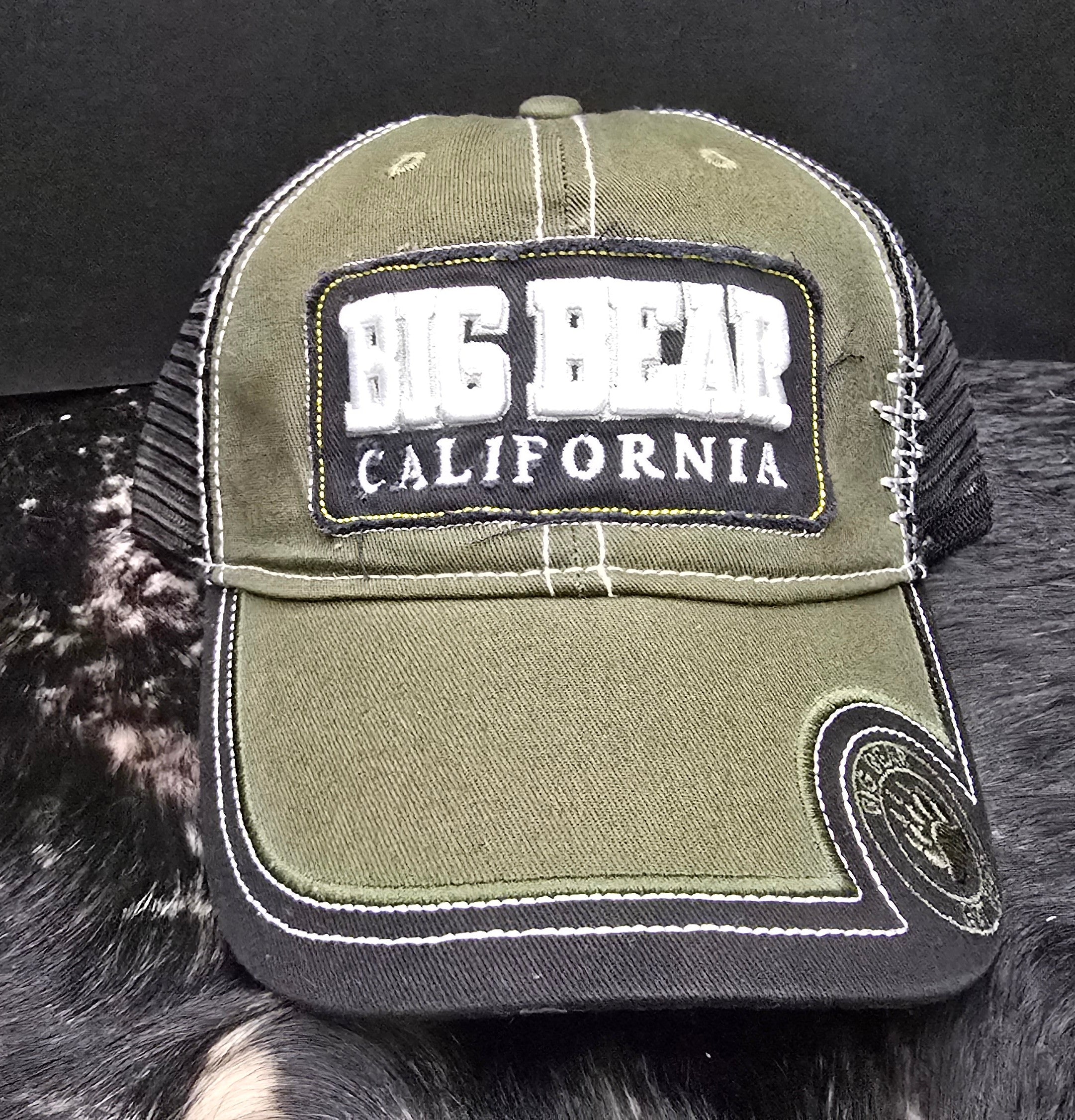 Big Bear California mesh adjustable velcro hat