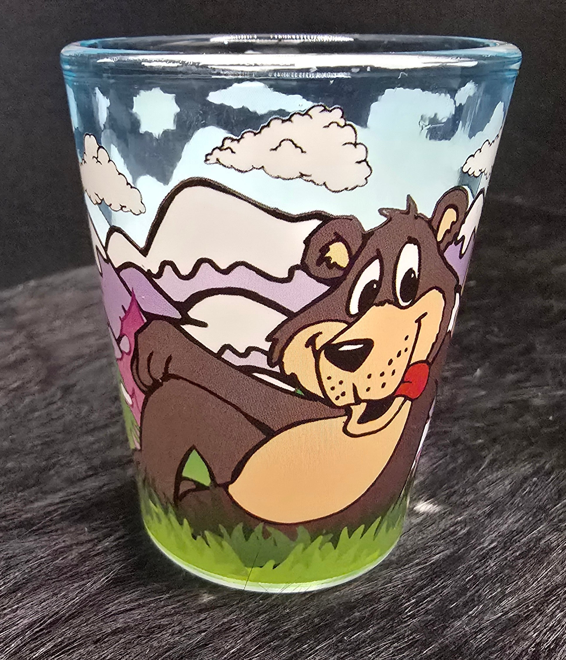 Big Bear California Funny Bear Shot Glass “Send More Tourists” Novelty Souvenir