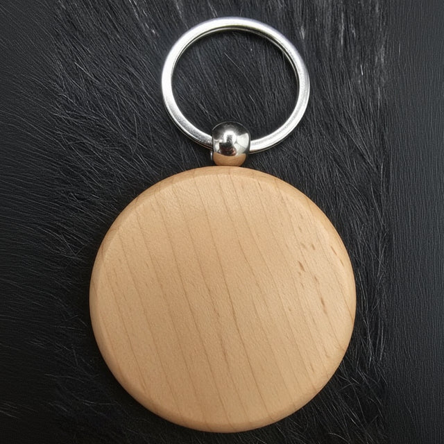 Big Bear California Wooded Laser Engraved Bear Paw Key Chain