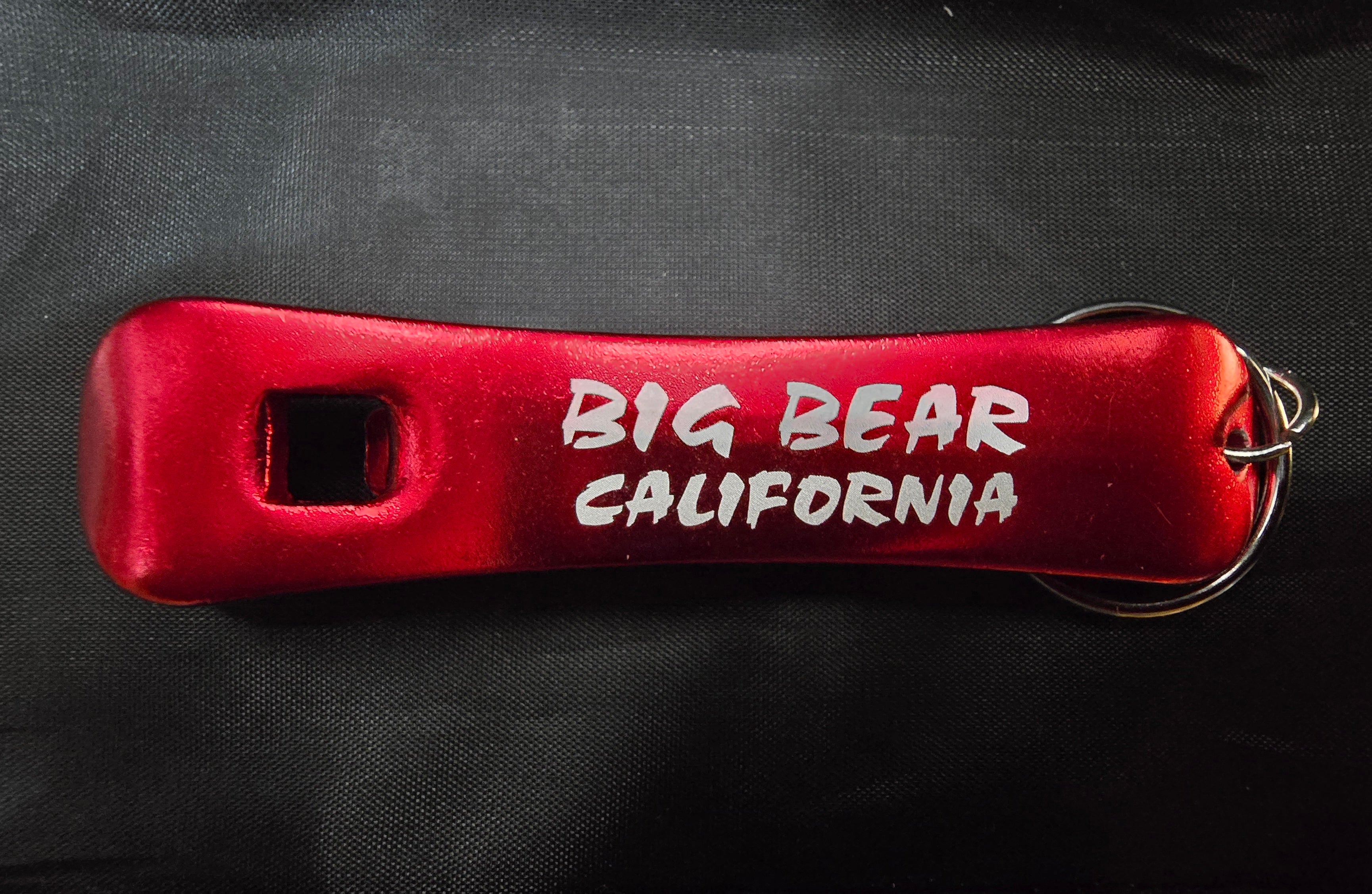 Big Bear California Bottle Opener Keychain Metal Souvenir Multiple Colors