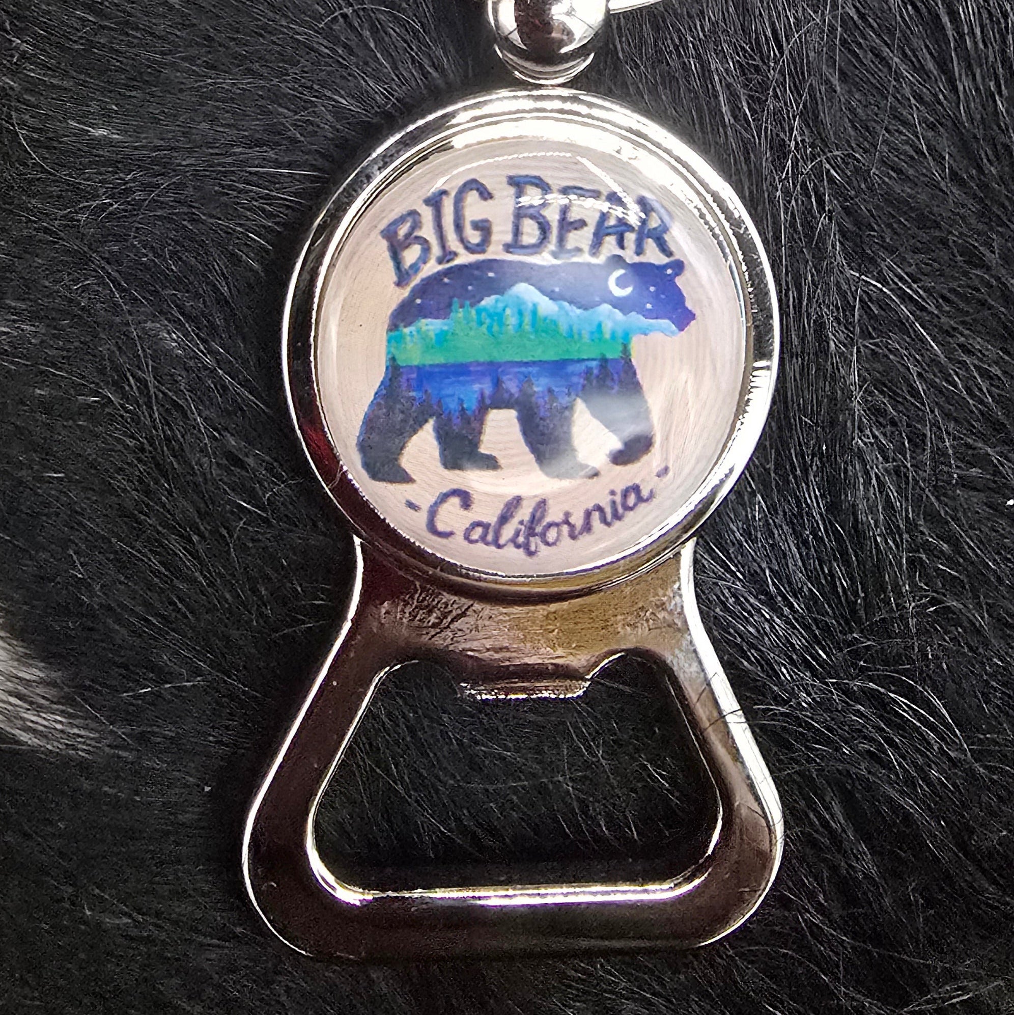 Big Bear California Metal Bear Bottle Opener Key Chain