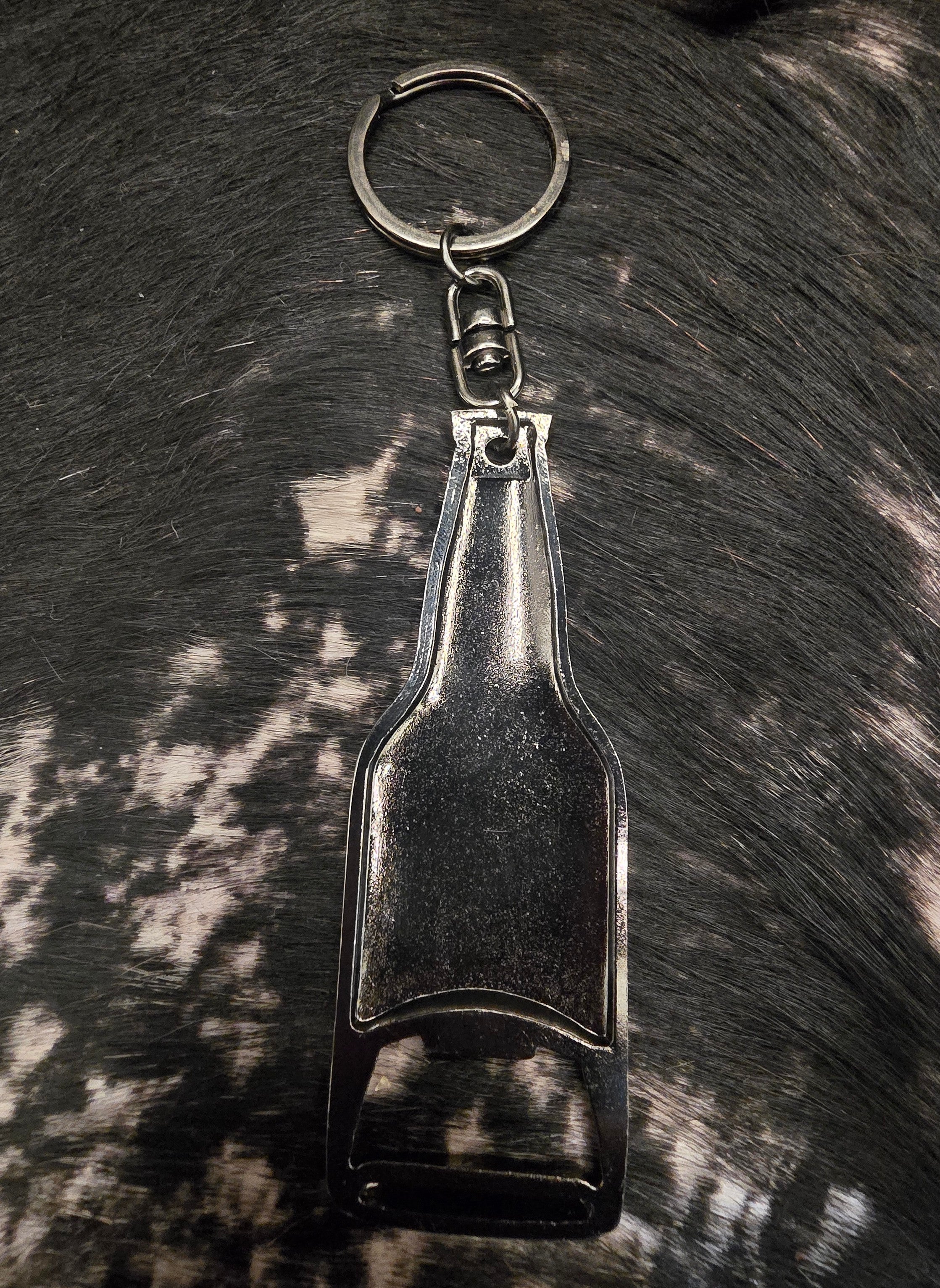 Big Bear California Bottle Opener Keychain Metal Souvenir EST 1850 Silver or Copper