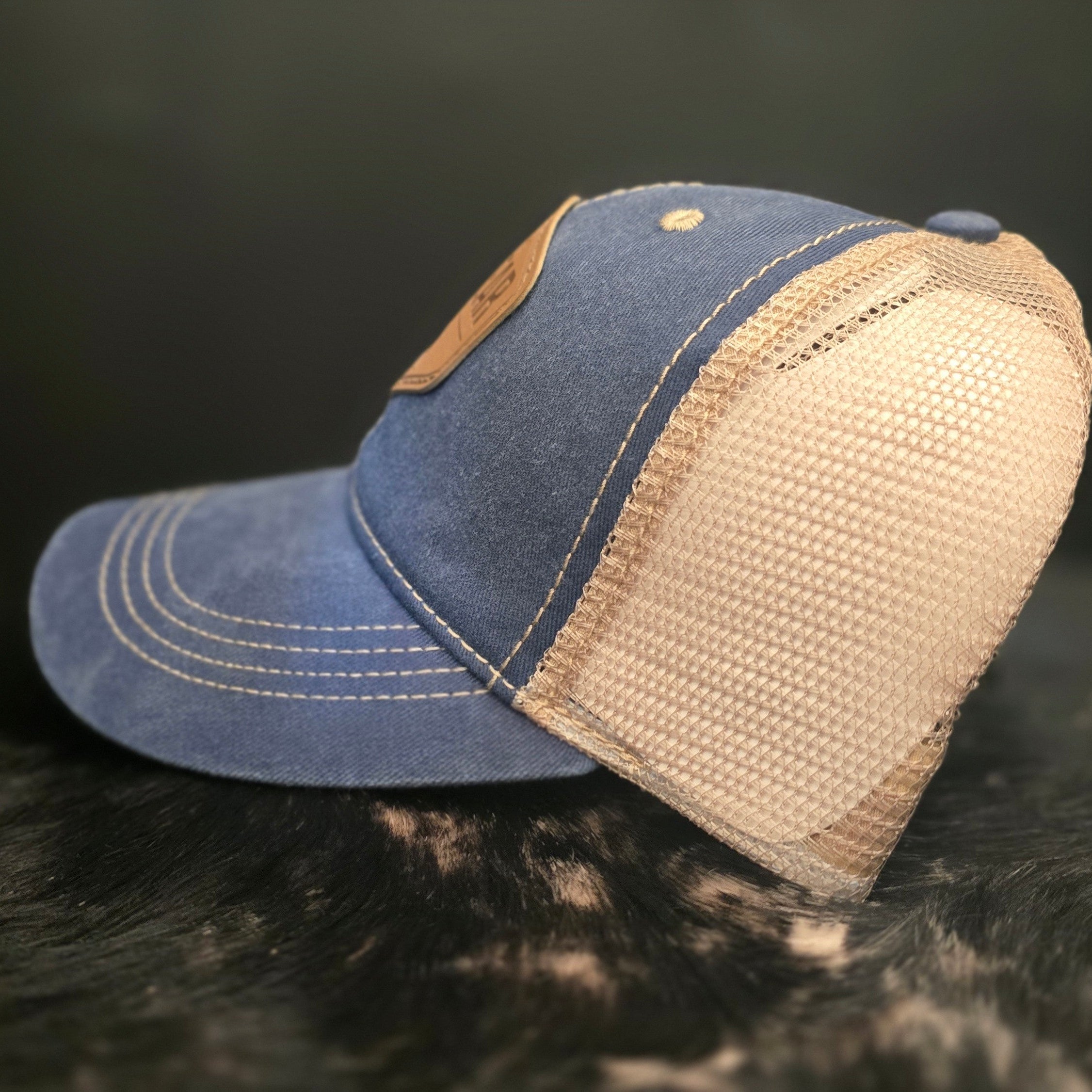 Big Bear California Trucker Mesh Adjustable Velcro Baseball Style Hat
