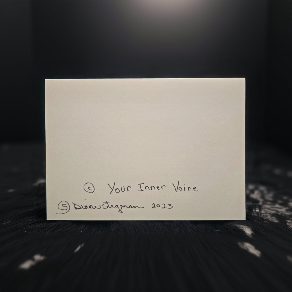 Beautifully Hand Crafted Custom Created Greeting Card Series by Diane Stegman "Gold Fishing Lure"