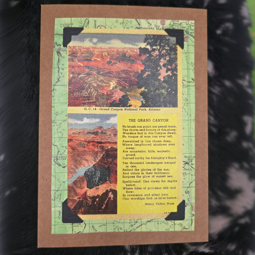 Beautifully Hand Crafted Custom Created Greeting Card Series by Diane Stegman "Grand Canyon, Arizona"