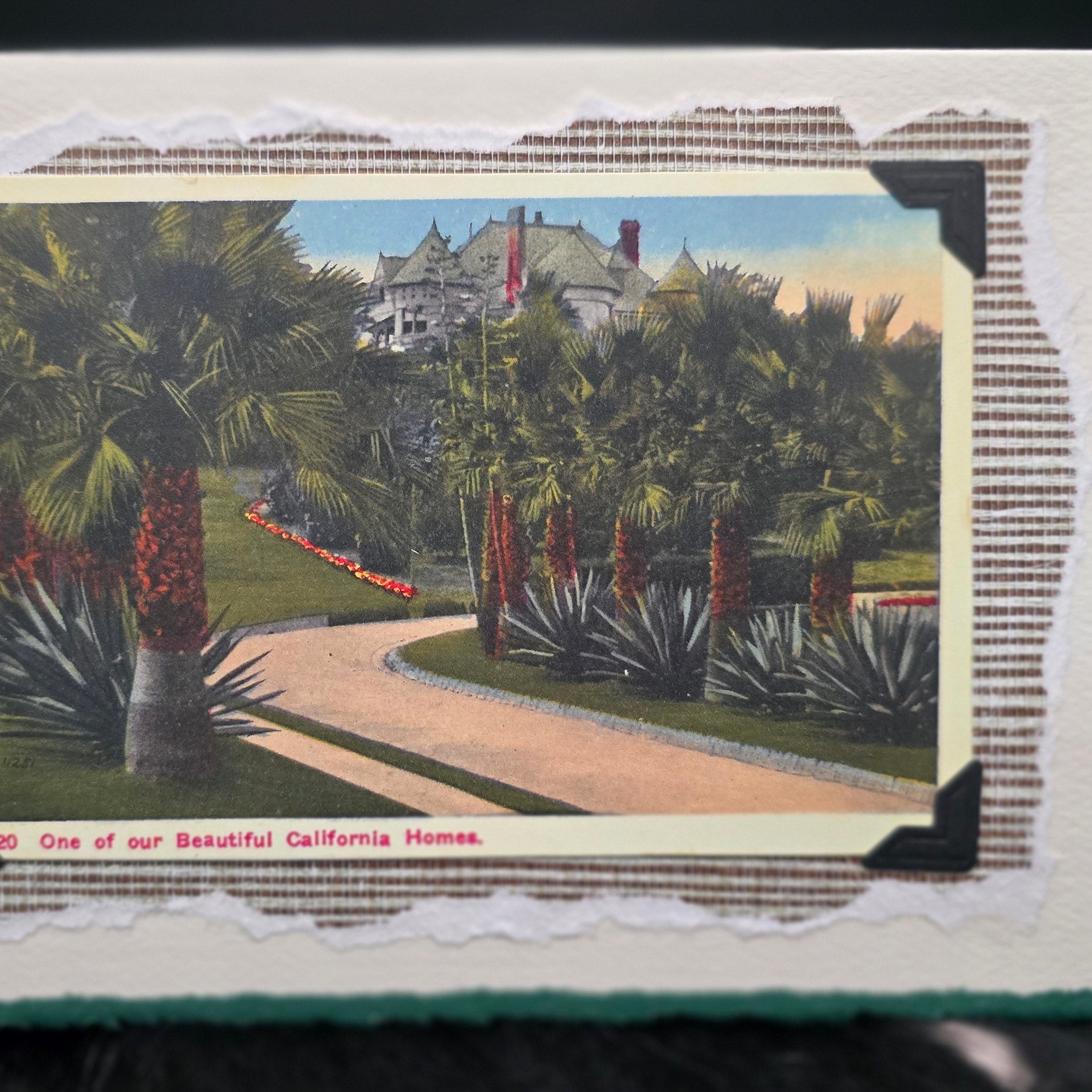 Beautifully Hand Crafted Custom Created Greeting Card Series by Diane Stegman "Beautiful California Home"