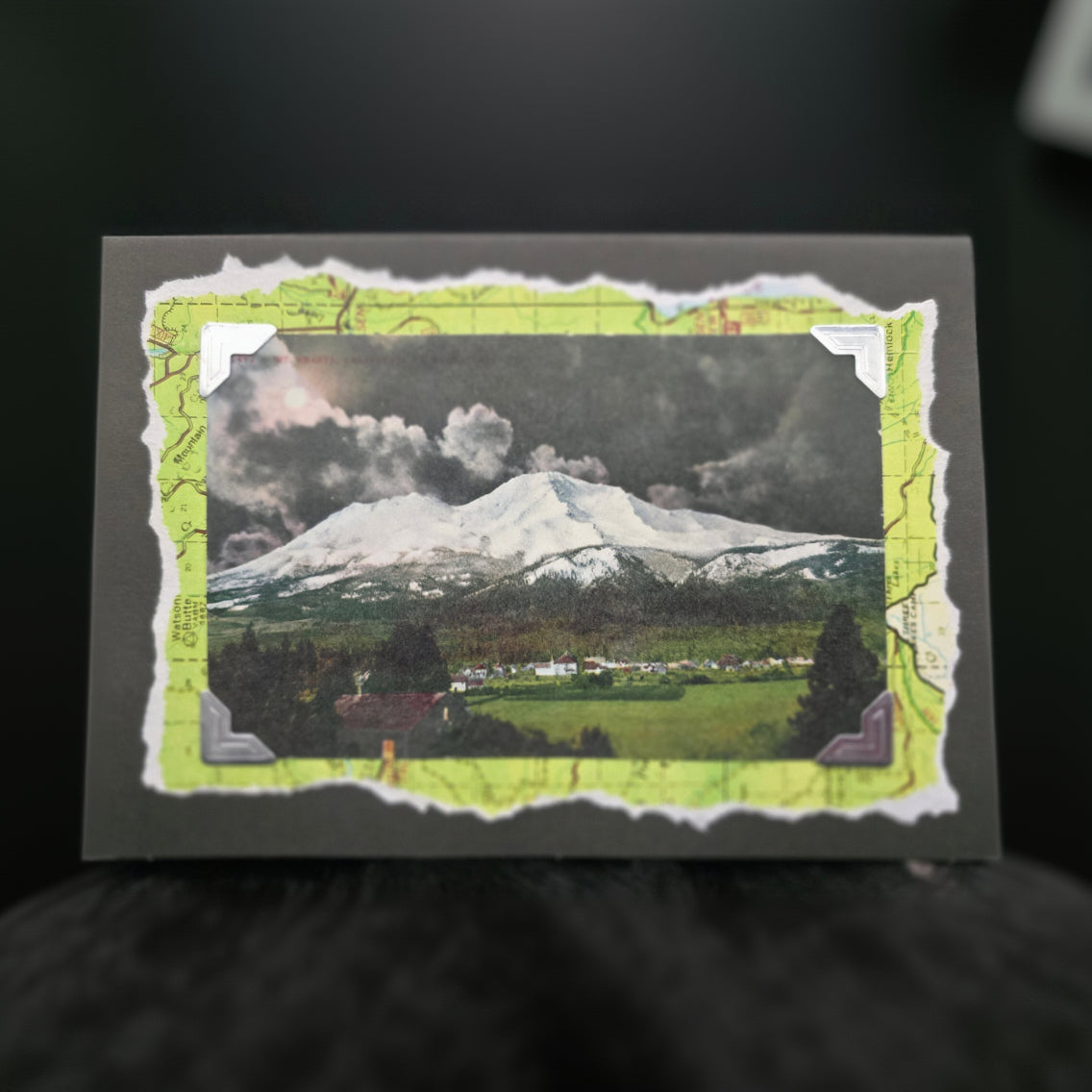 Beautifully Hand Crafted Custom Created Greeting Card Series by Diane Stegman "Mount Shasta, California"