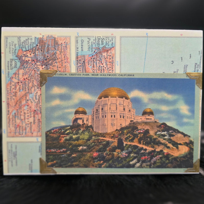 Beautifully Hand Crafted Custom Created Greeting Card Series by Diane Stegman "Griffith Park, California"