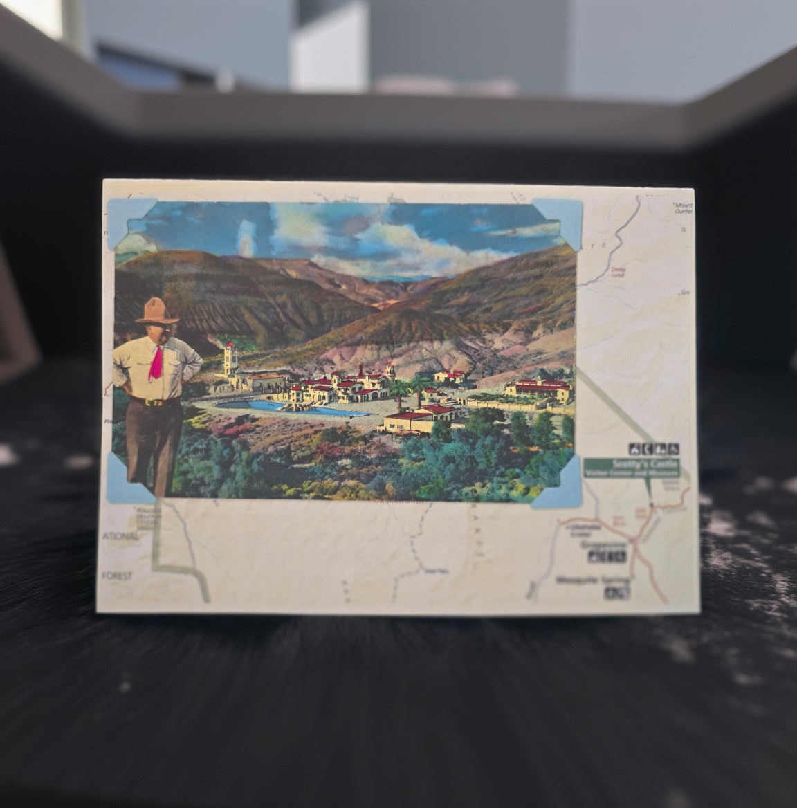 Beautifully Hand Crafted Custom Created Greeting Card Series by Diane Stegman "Scotty's Castle"