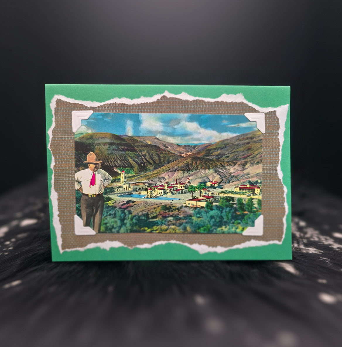 Beautifully Hand Crafted Custom Created Greeting Card Series by Diane Stegman "Scotty's Castle"