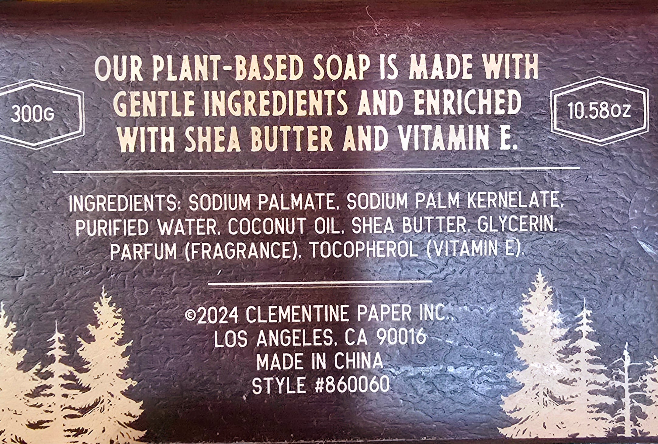 The Weathered Woodsman Plant Based Handcrafted Cypress Scented Soap