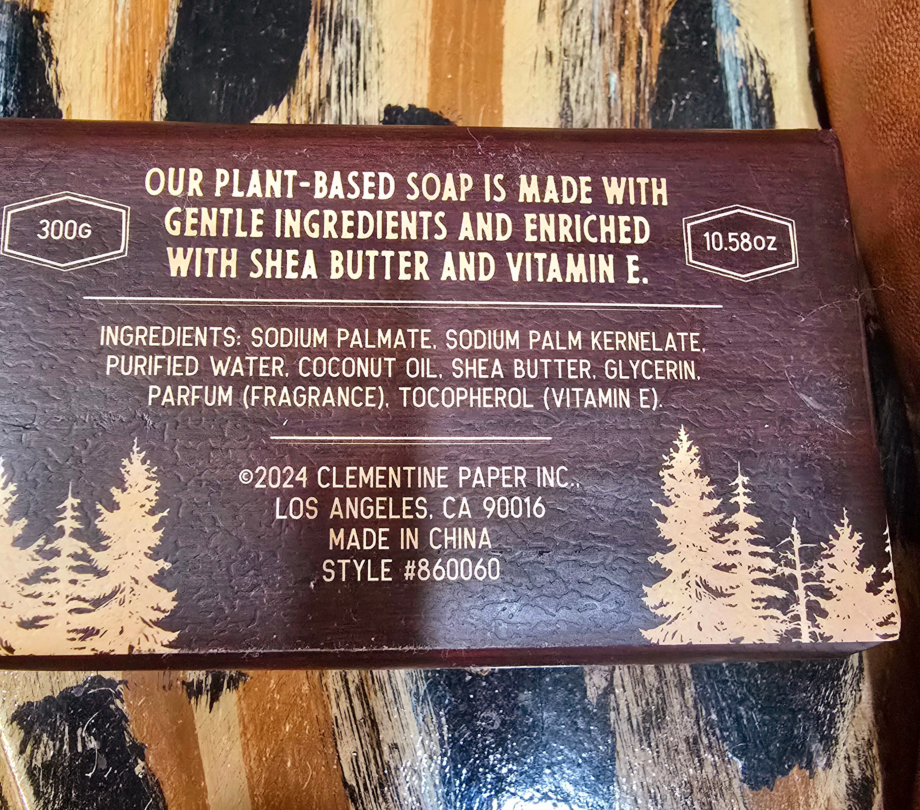 The Weathered Woodsman Plant Based Handcrafted Cypress Scented Soap