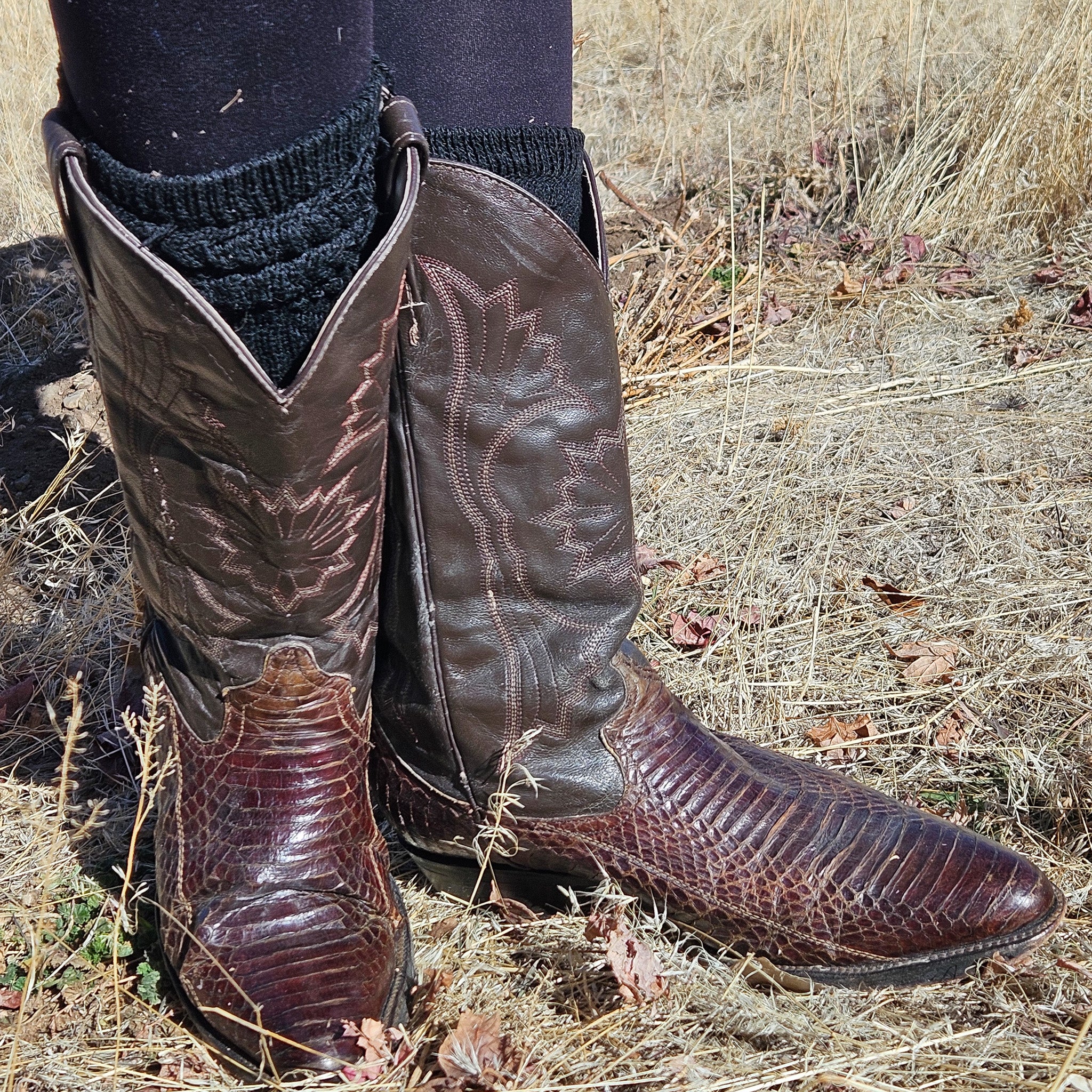 Hecho En Mexico Exotic Skins Handmade High Quality Size 9 1/2 Cowboy Boots
