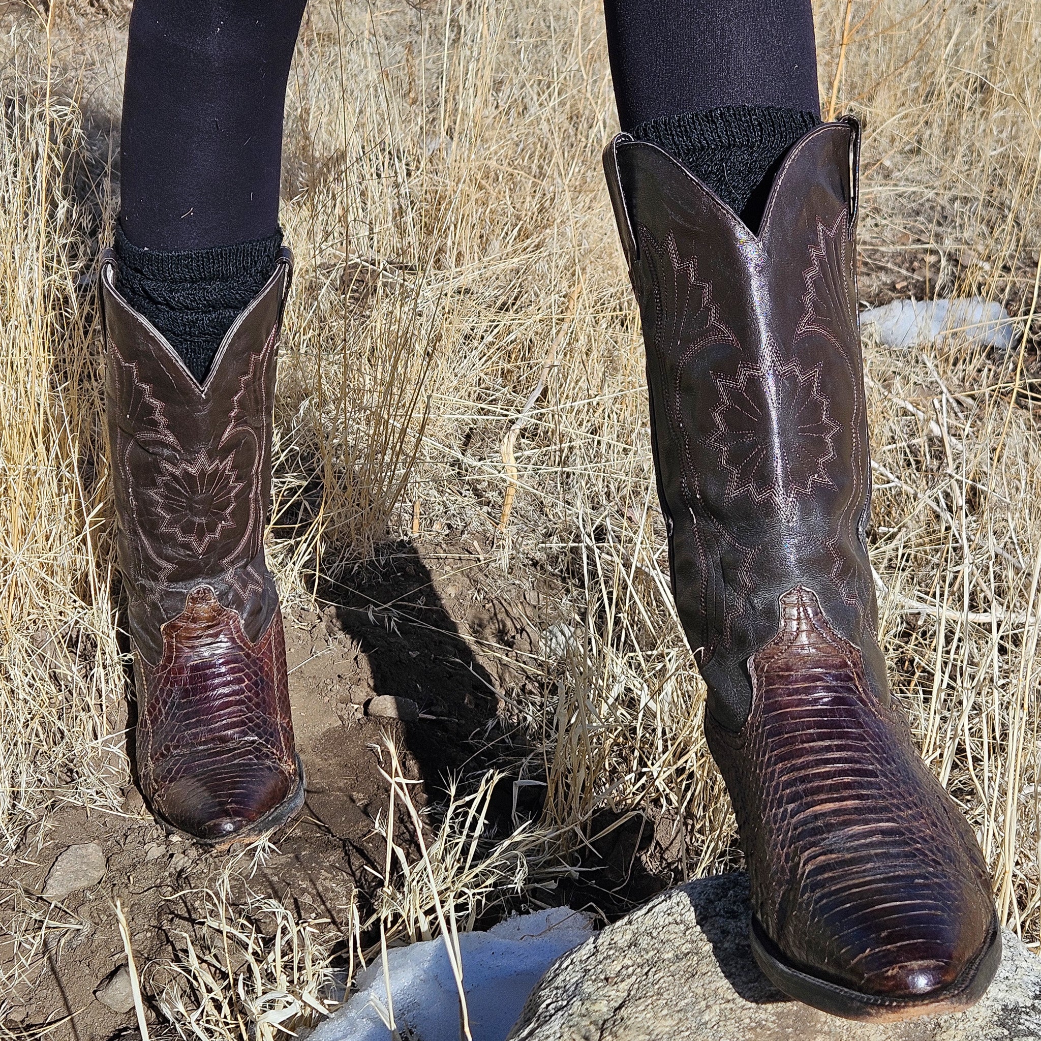 Hecho En Mexico Exotic Skins Handmade High Quality Size 9 1/2 Cowboy Boots