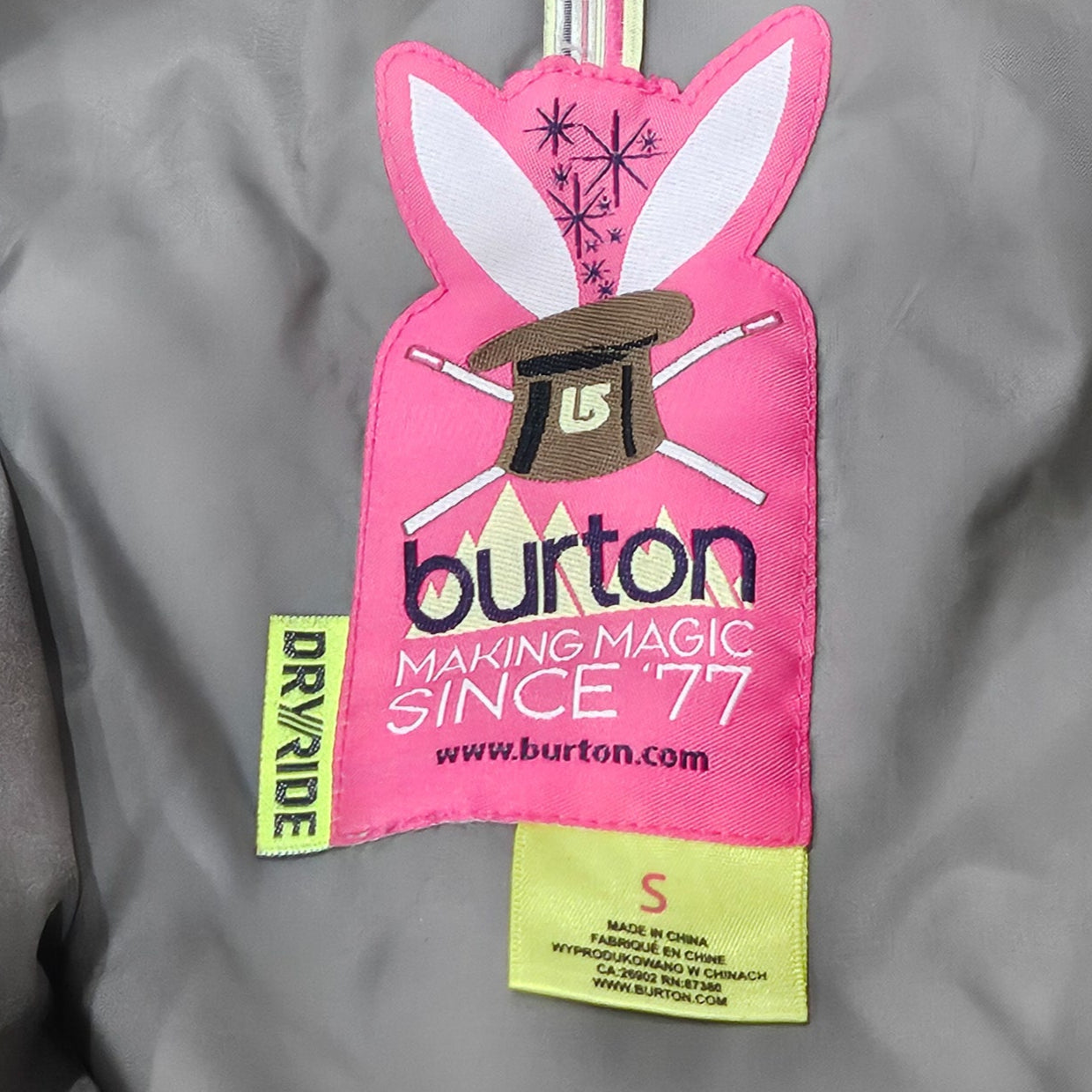 Burton's "Dryride" Women's Winter Coat Size Small