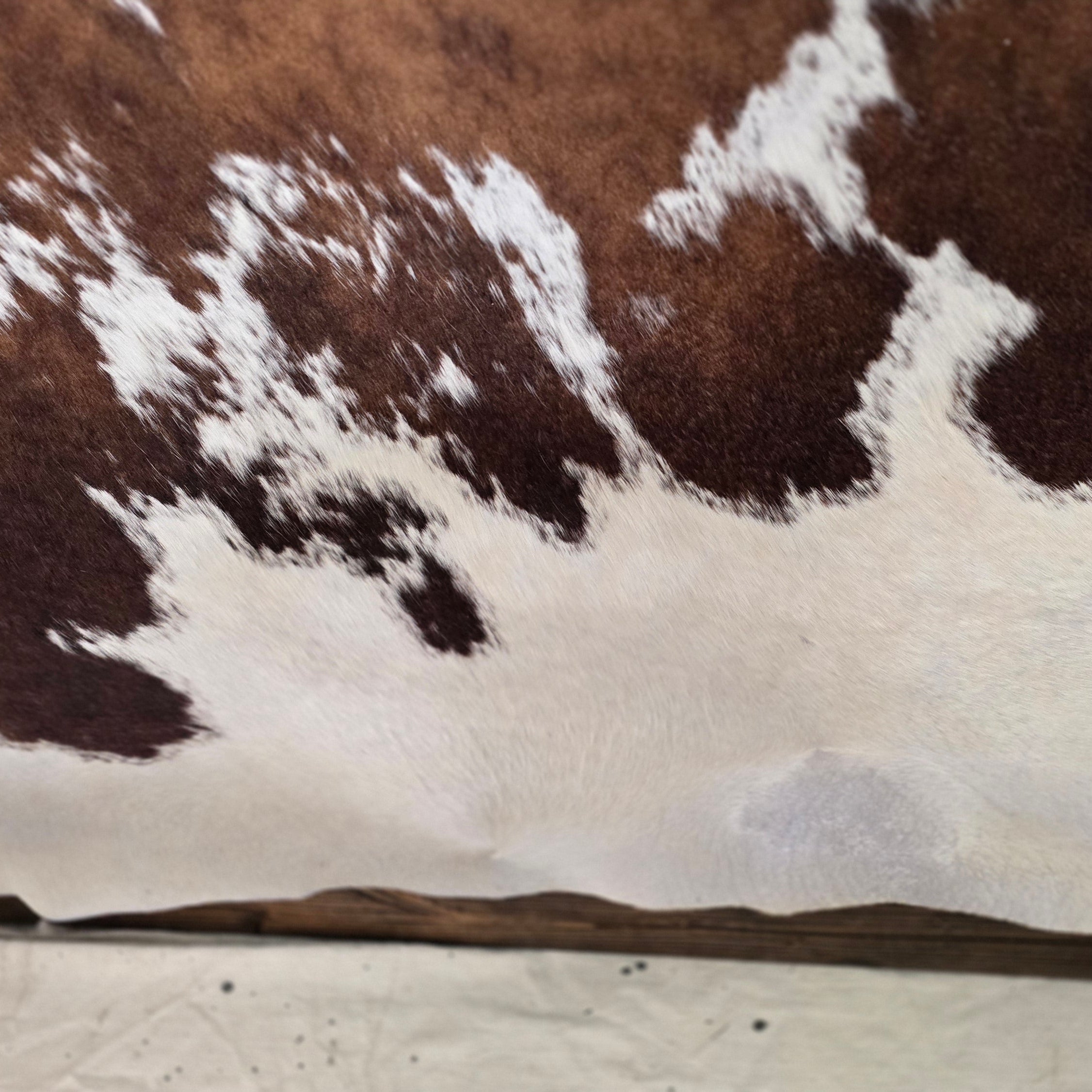 Authentic Brown and White Cowhide Handmade in Brazil
