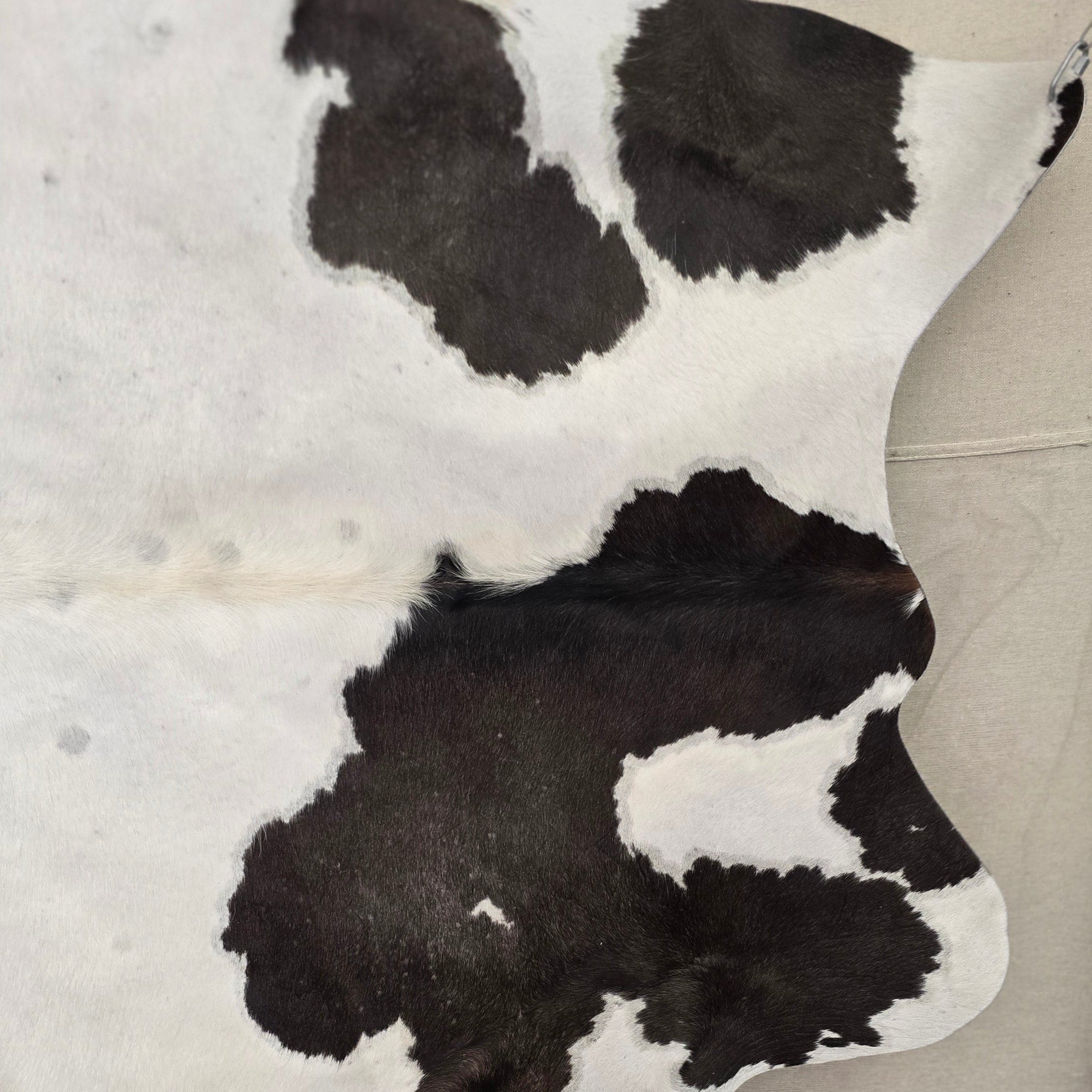 Genuine Black and White Cowhide Handcrafted by Artisan in Brazil