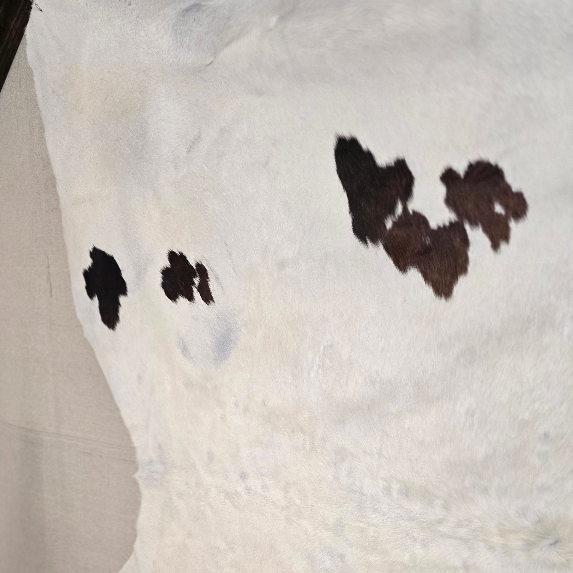 Genuine Black and White Cowhide Handcrafted by Artisan in Brazil