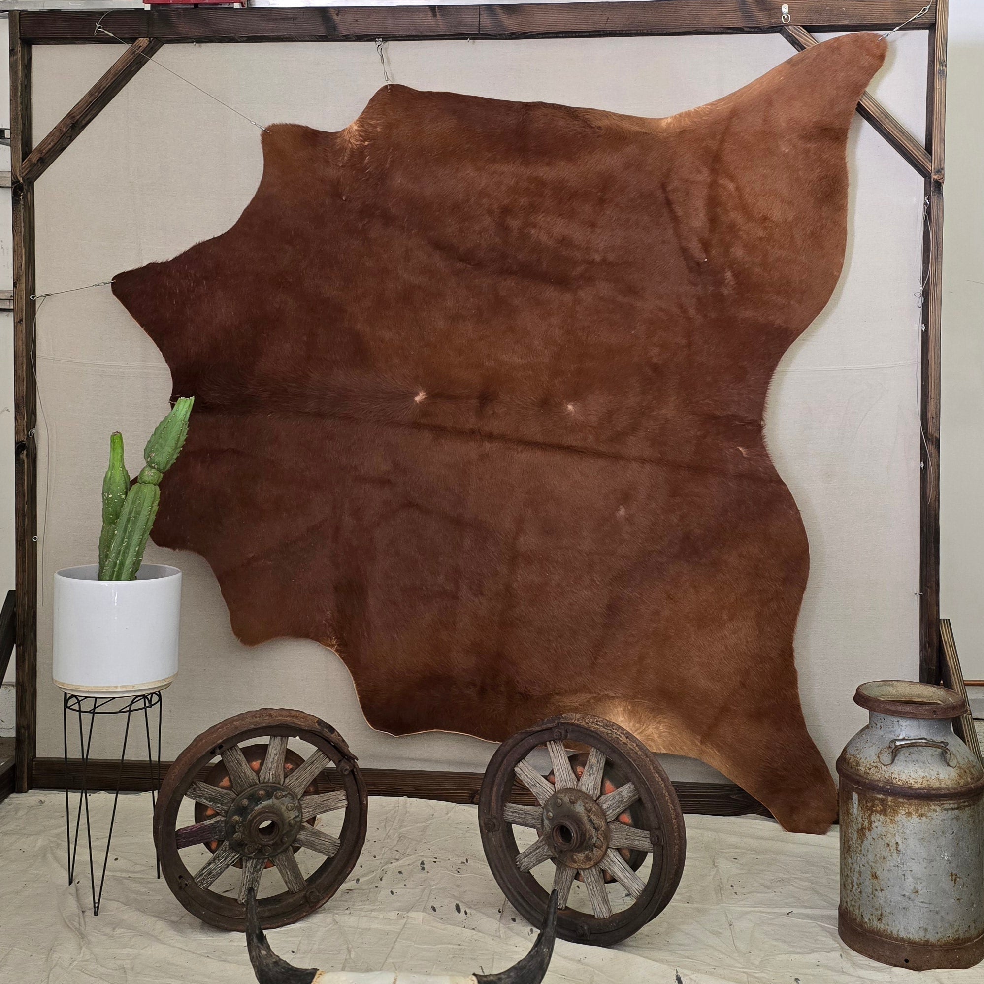 Reliable Brown Cowhide Handmade in Brazil