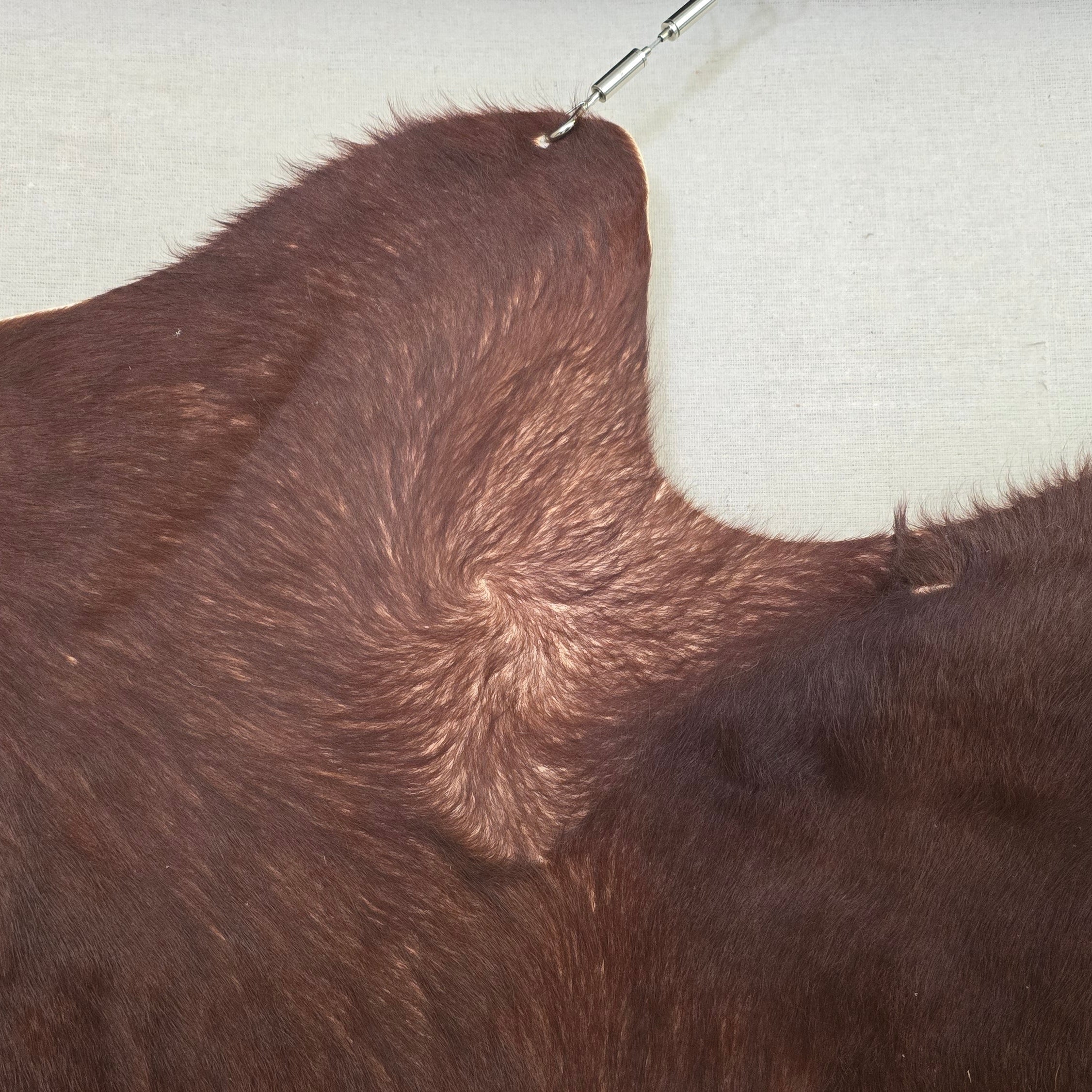 Remarkable Brown Cowhide Handmade By Artisan in Brazil