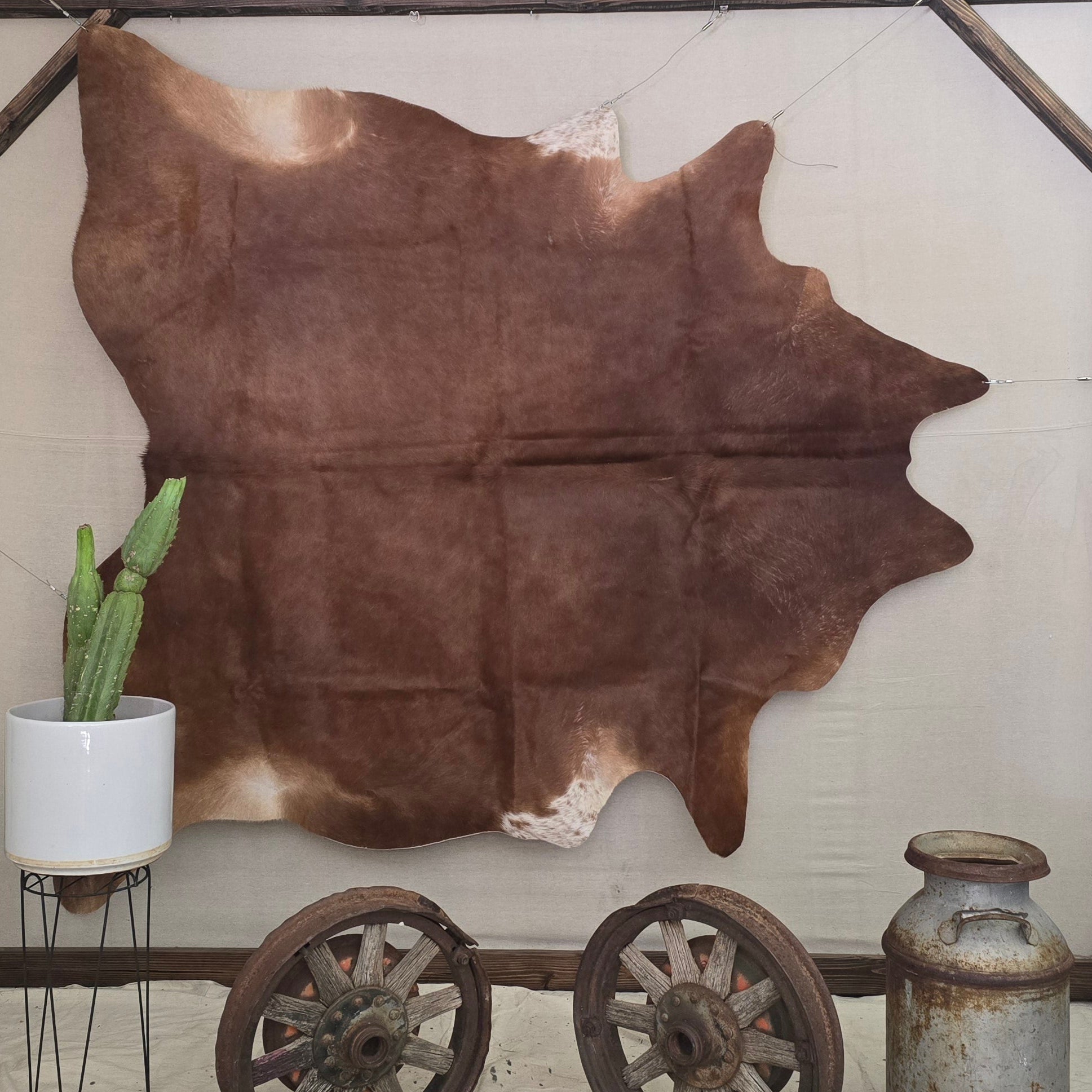 Fabulous Cinnamon Cowhide Handmade in Brazil