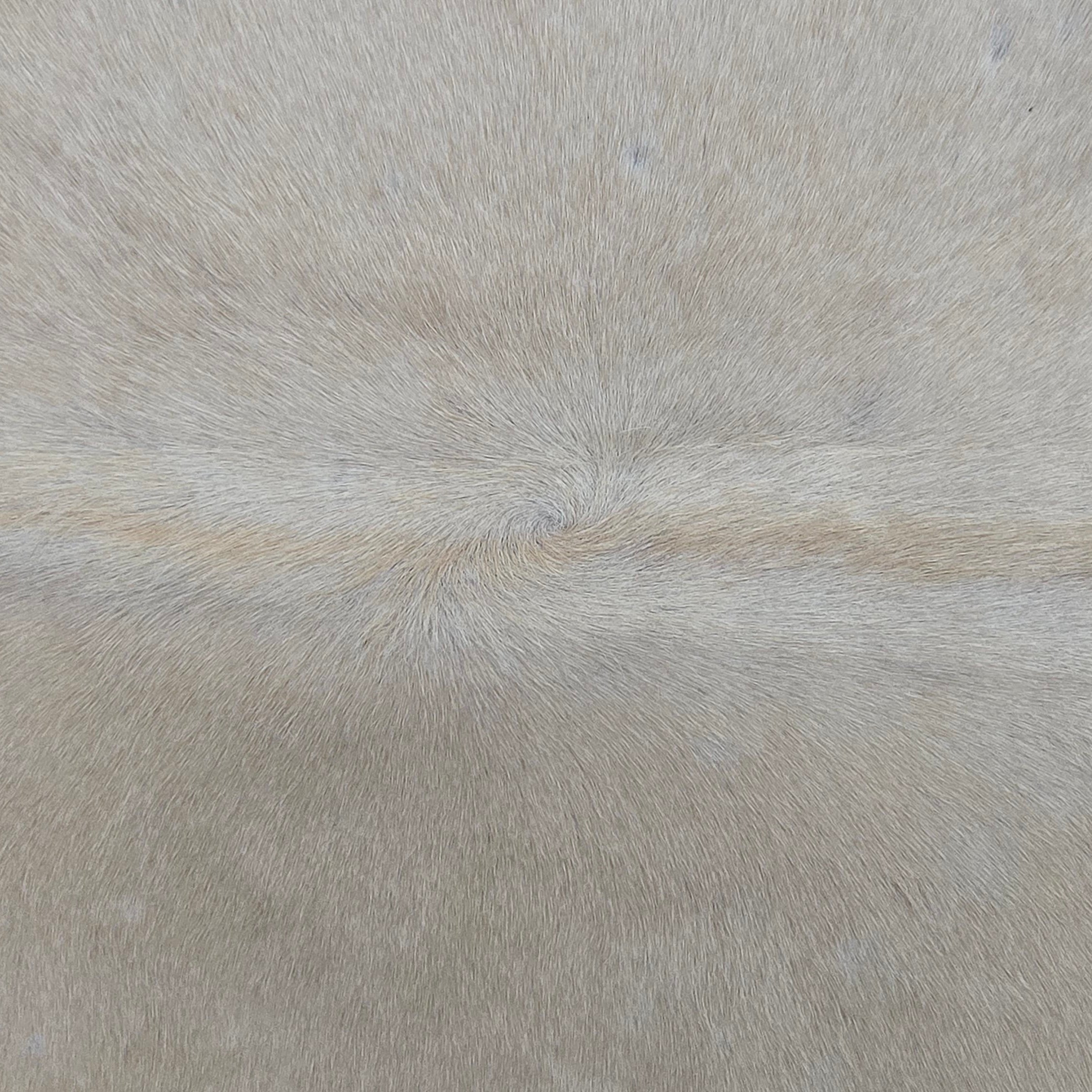 Elegant White Cowhide Crafted By Artisin in Brazil