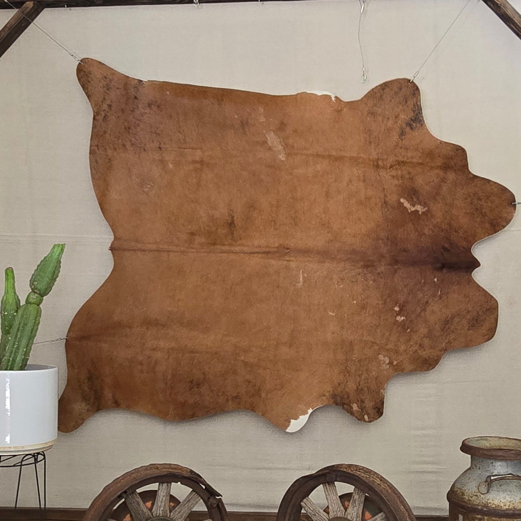 Natural Brown Cowhide Handcrafted in Brazil