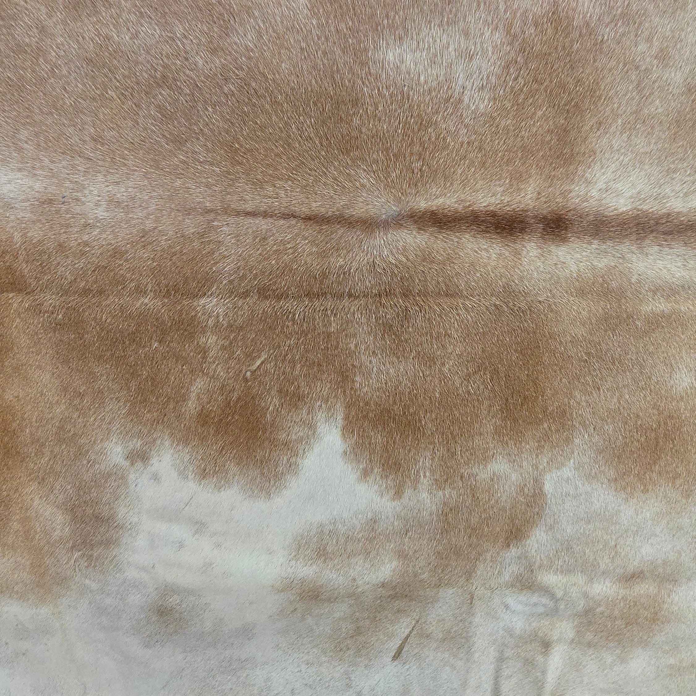 Marvelous Beige and White Cowhide Handcrafted by Artisans in Brazil