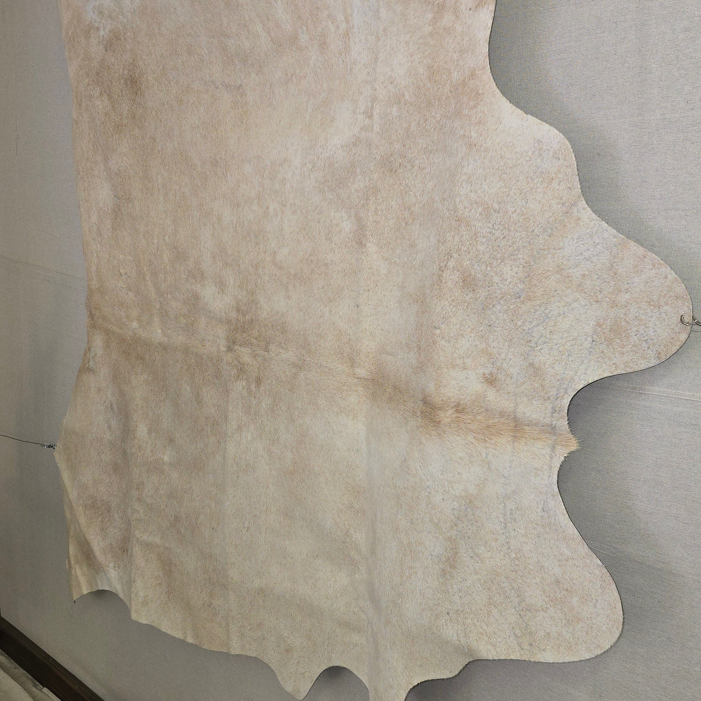 Stunning White Cowhide Handmade in Brazil