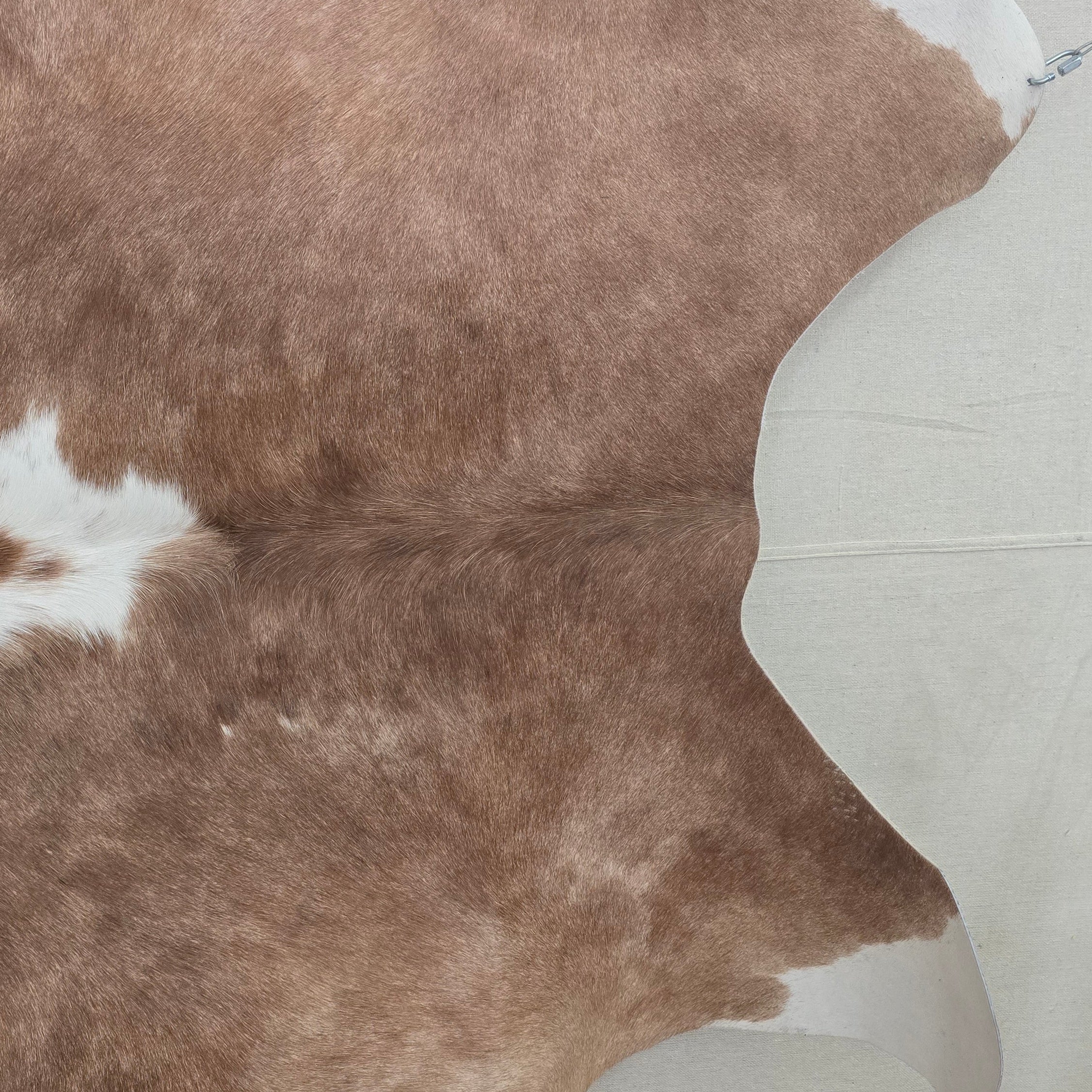 Fabulous Light Brown and White Cowhide Handmade in Brazil