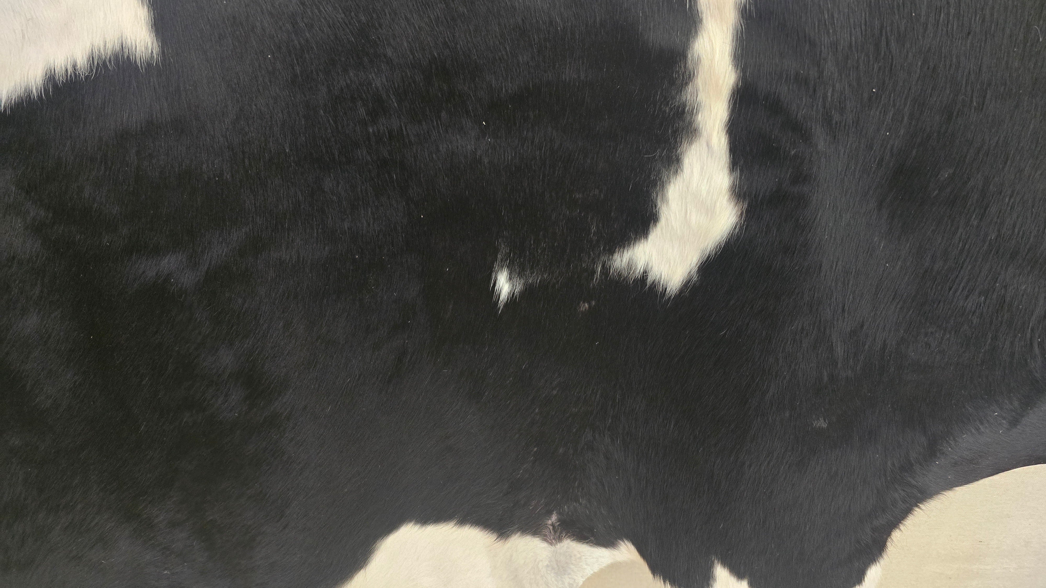 Genuine Black and White Cowhide Handmade in Brazil