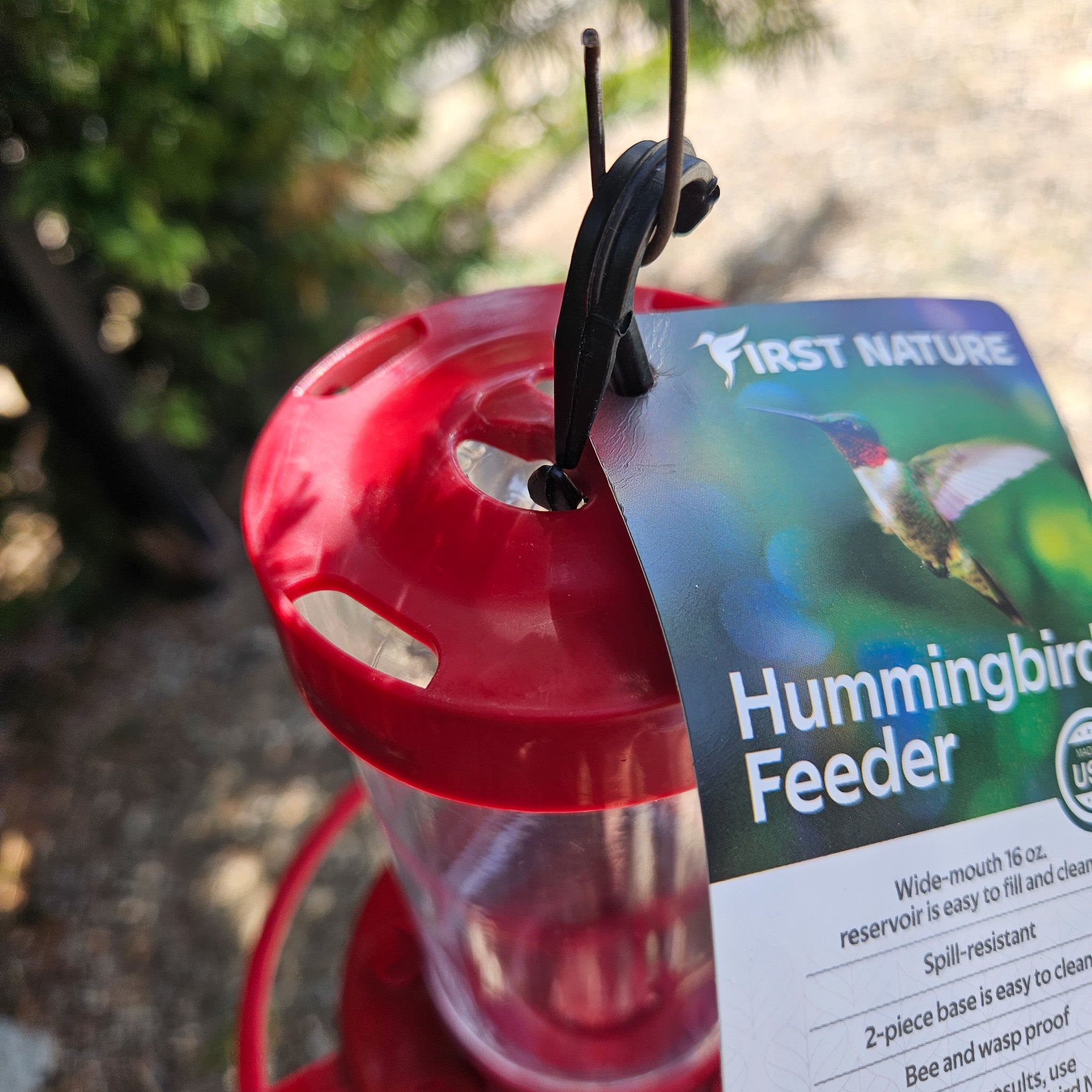 Hummingbird Feeded 6" Tall