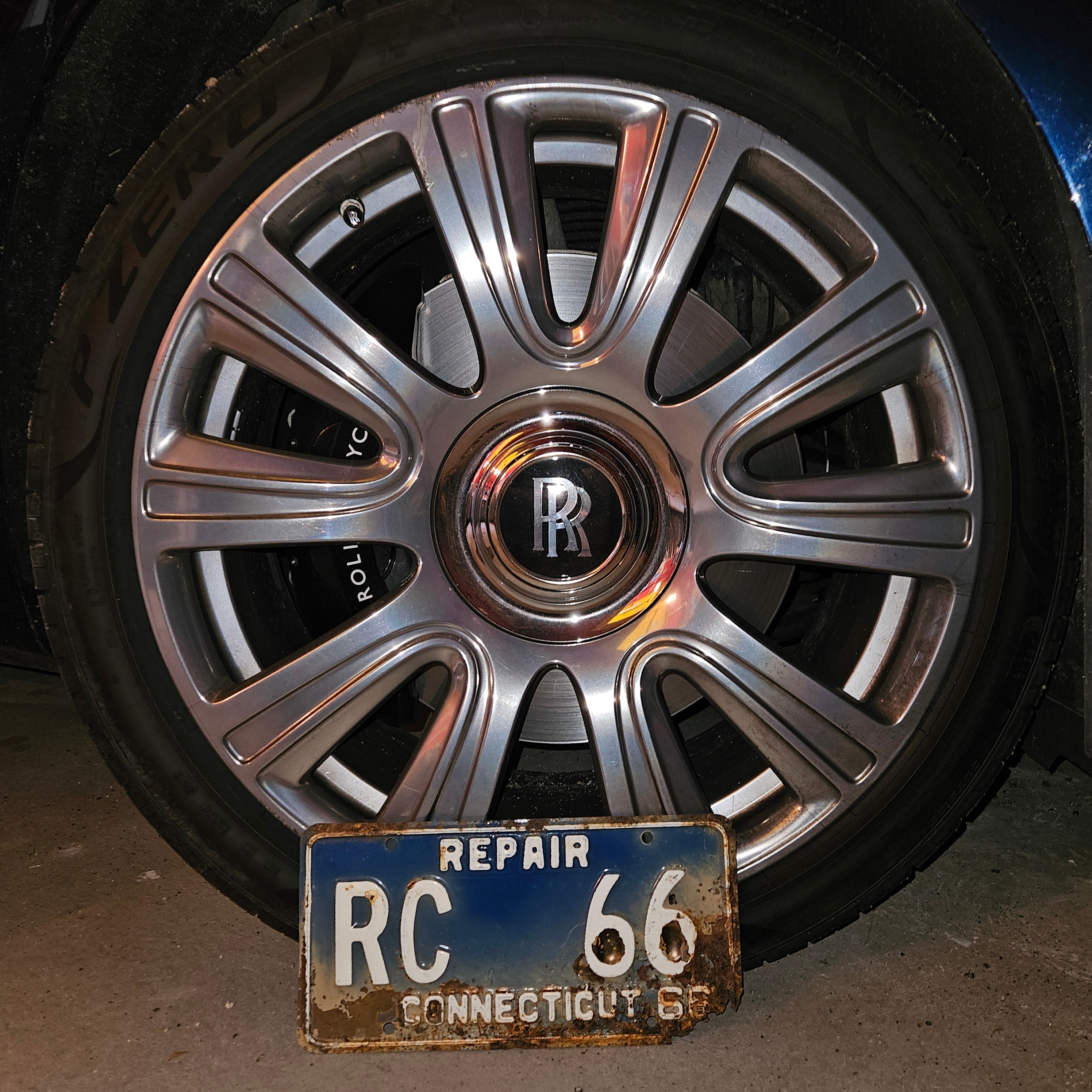 Vintage CONNECTICUT REPAIR 1966 License Plate