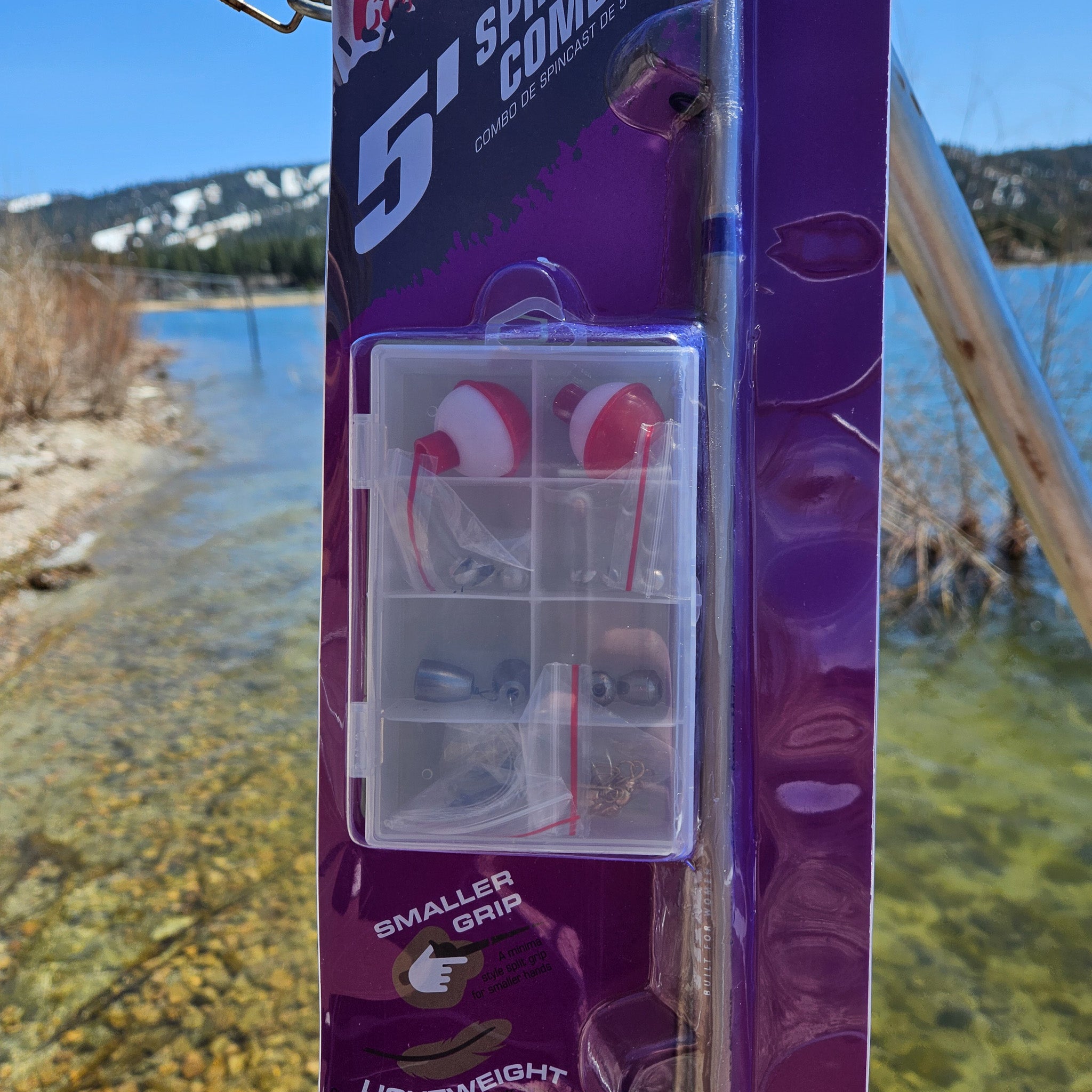 Spincast Combo Trait Built for Women 5' Fishing Pole Packaged Set