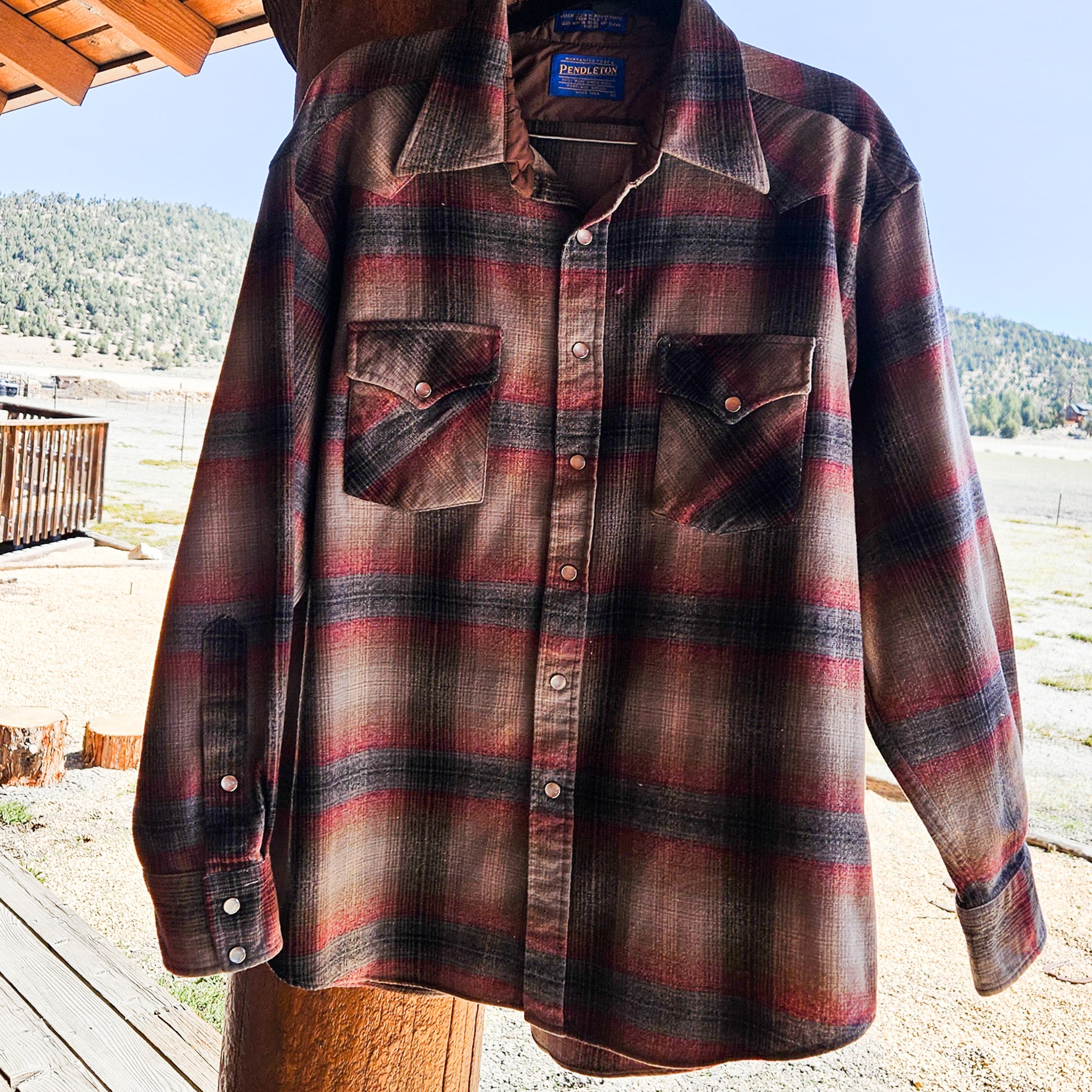 Pendleton Wool Flannel Board Shirt Size Small