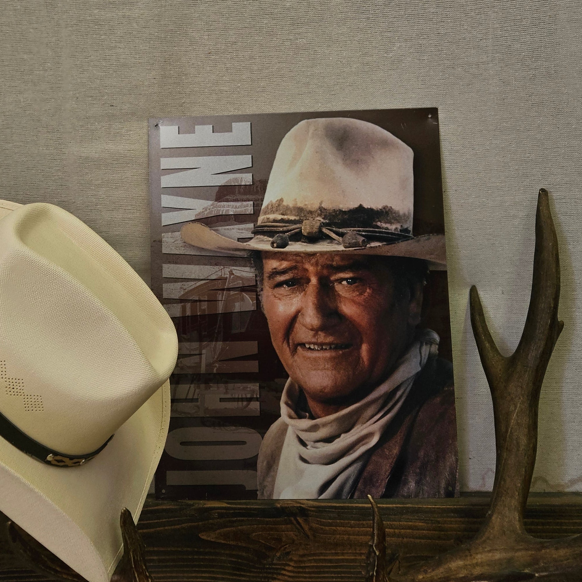 Vintage Style John Wayne Tin Sign