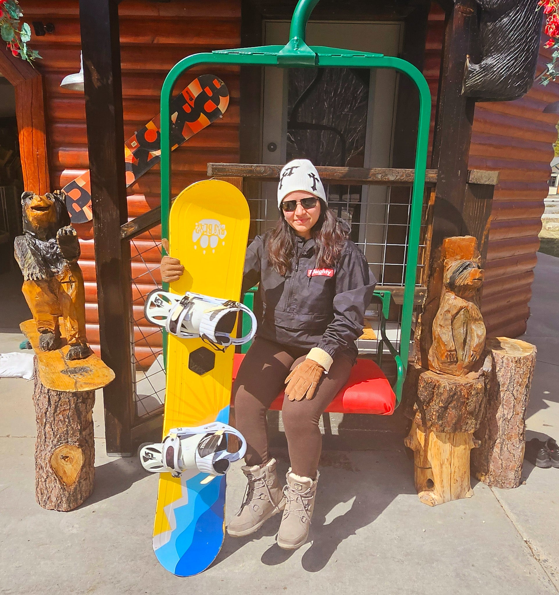 Lamar Yellow and Blue Snowboard