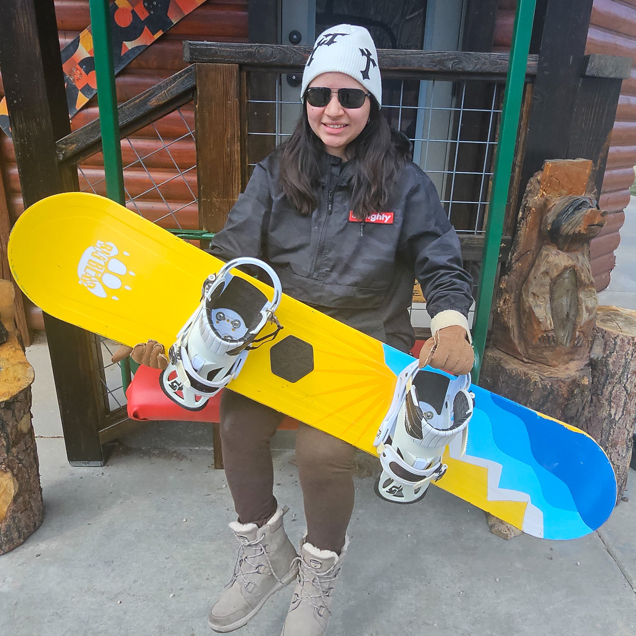 Lamar Yellow and Blue Snowboard