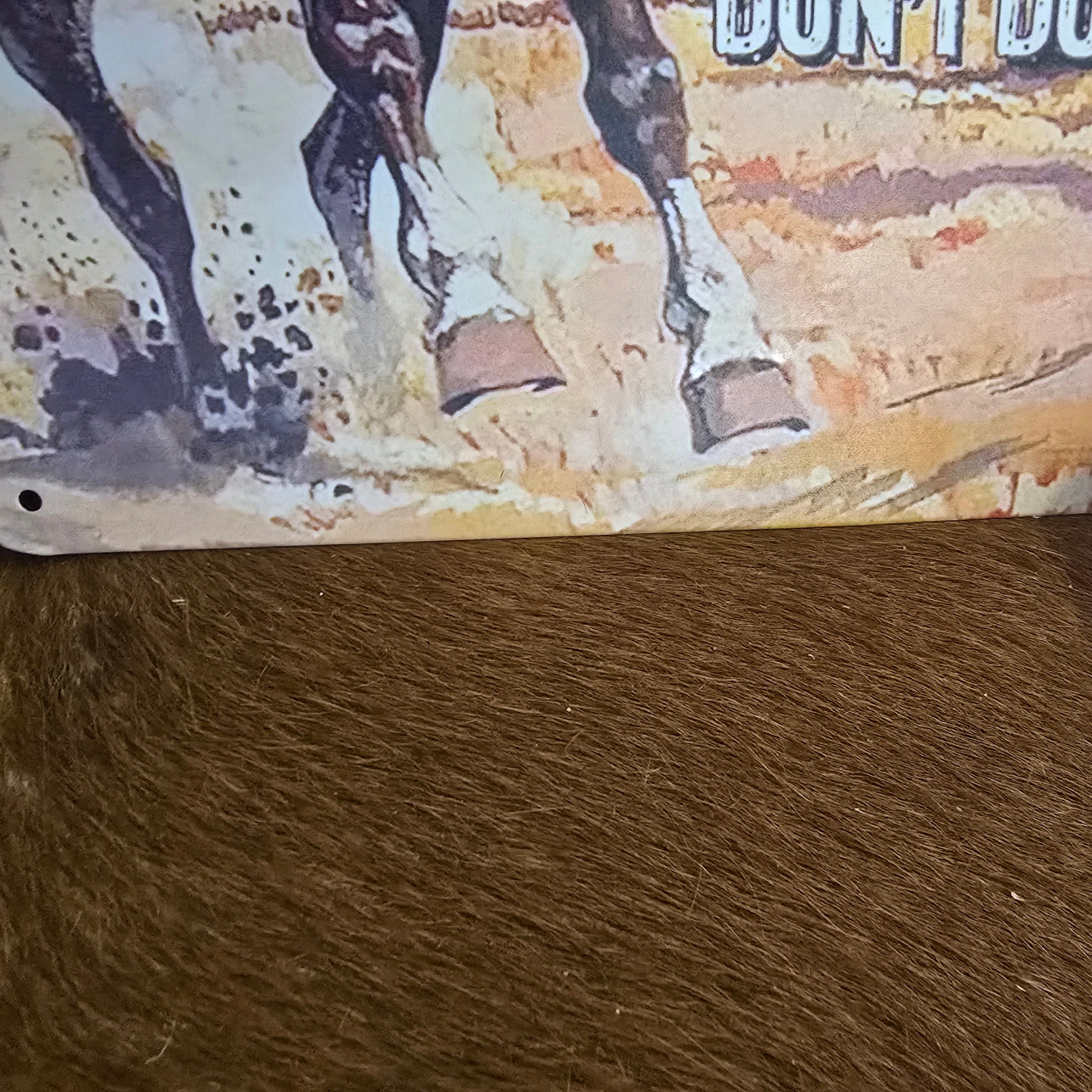 "Cowboy Code" Tin Sign