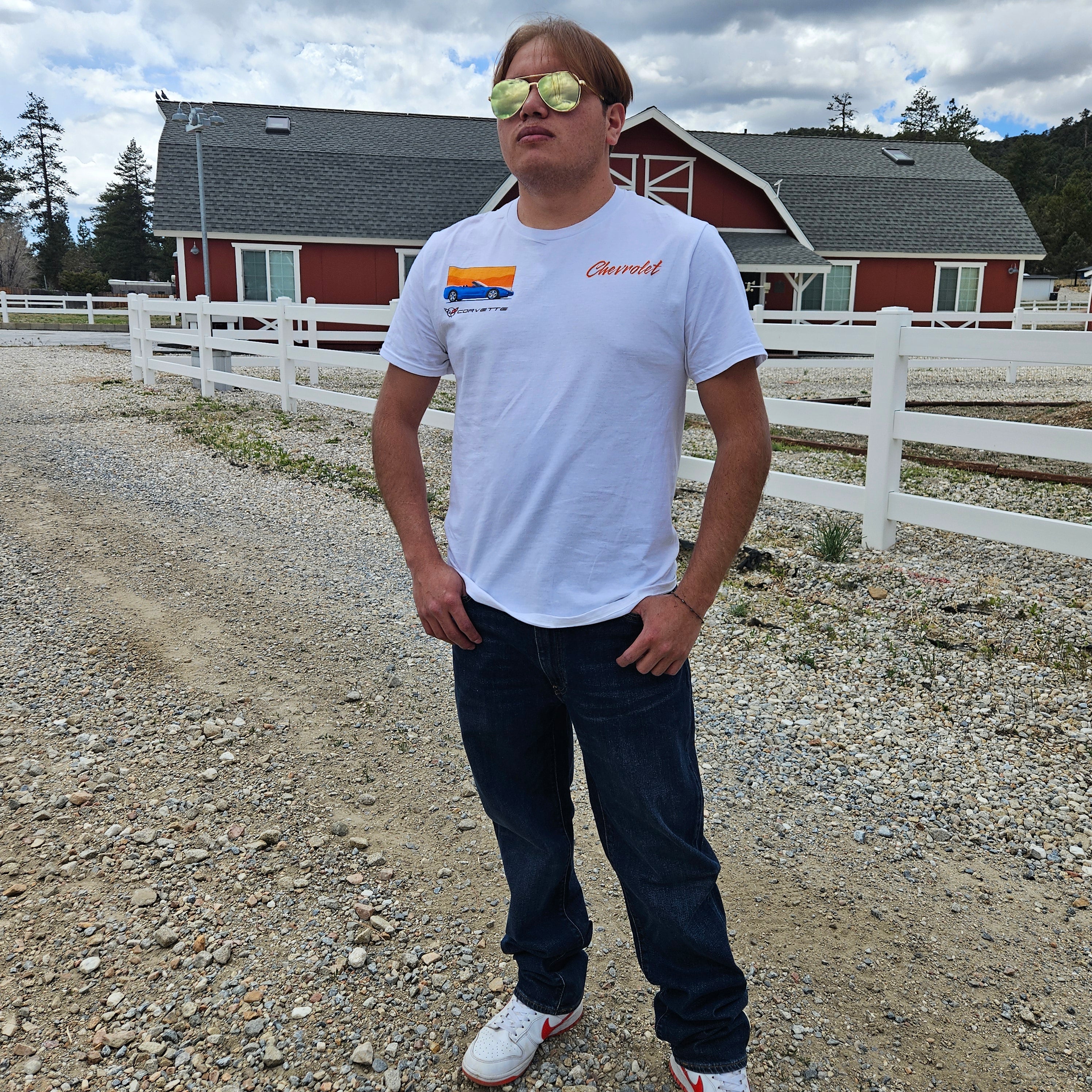 Chemistry White Cotton Graphic T-shirt