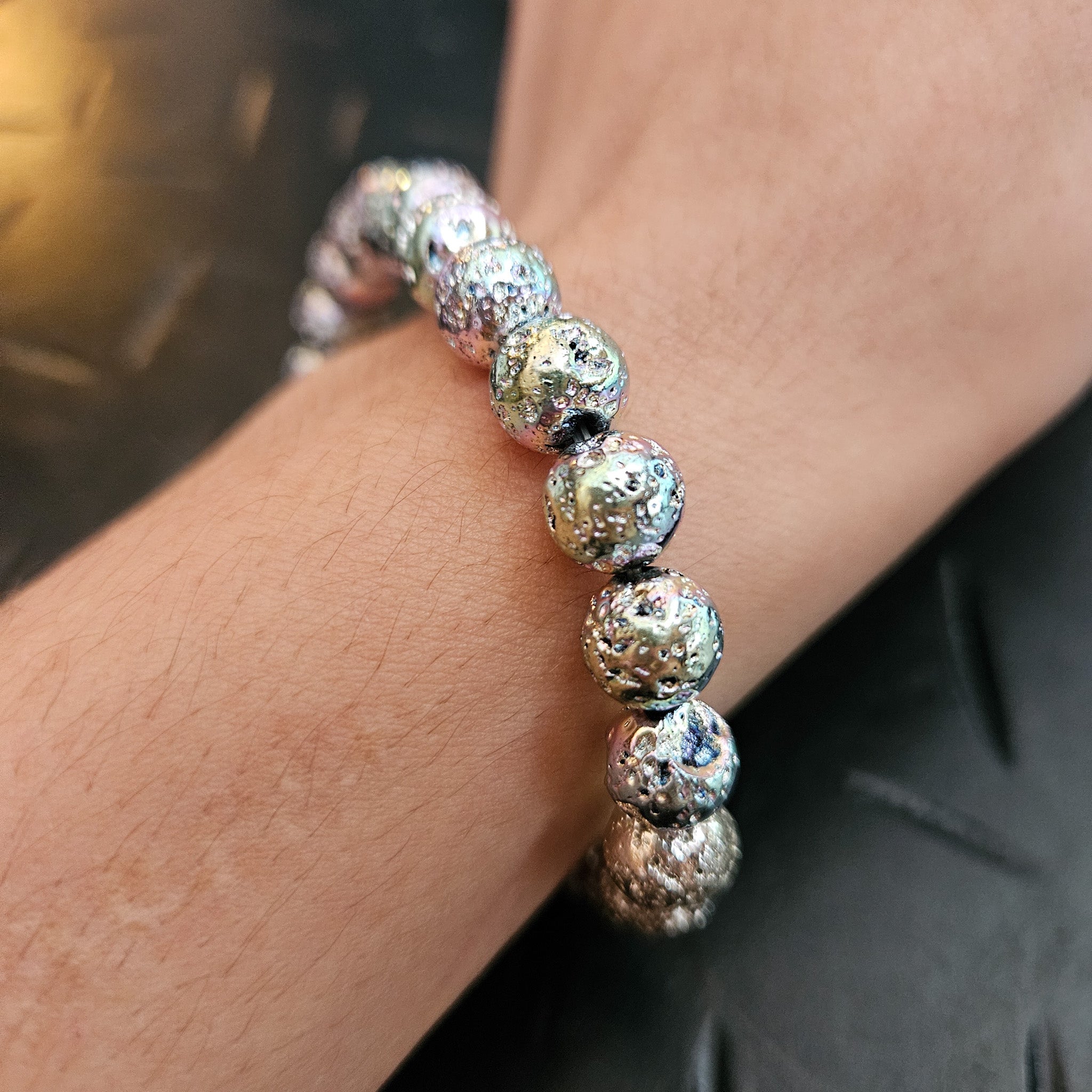 Glistening Beaded Strech Bracelets