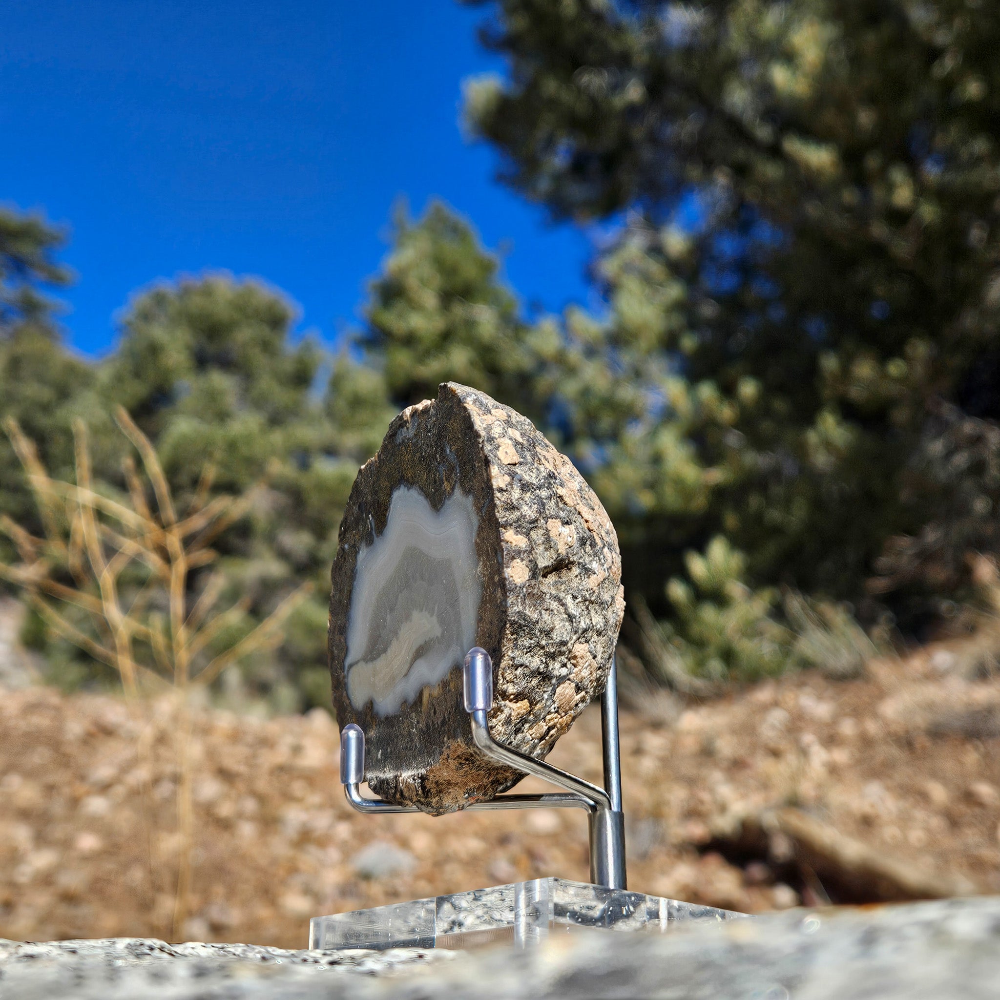 Stunning Blue Agate Geode