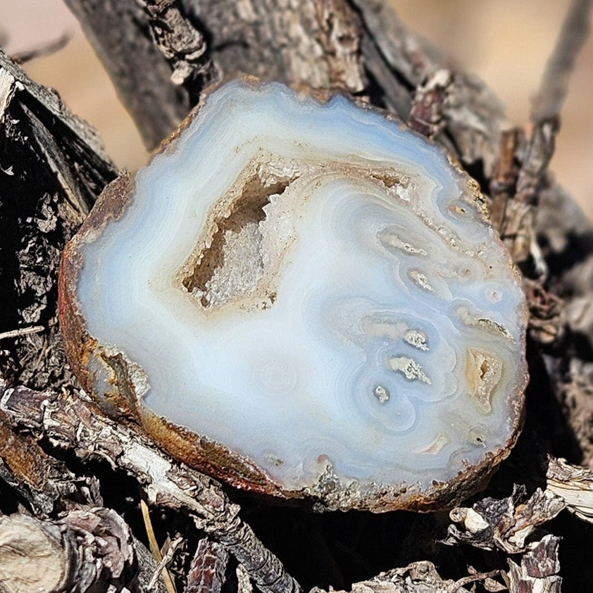 Beautiful Gray Agate Geode