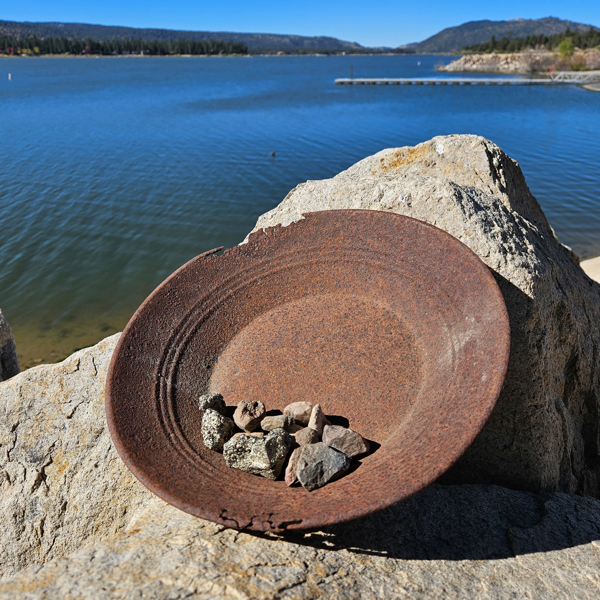 Vintage Metal Gold Mining Pan